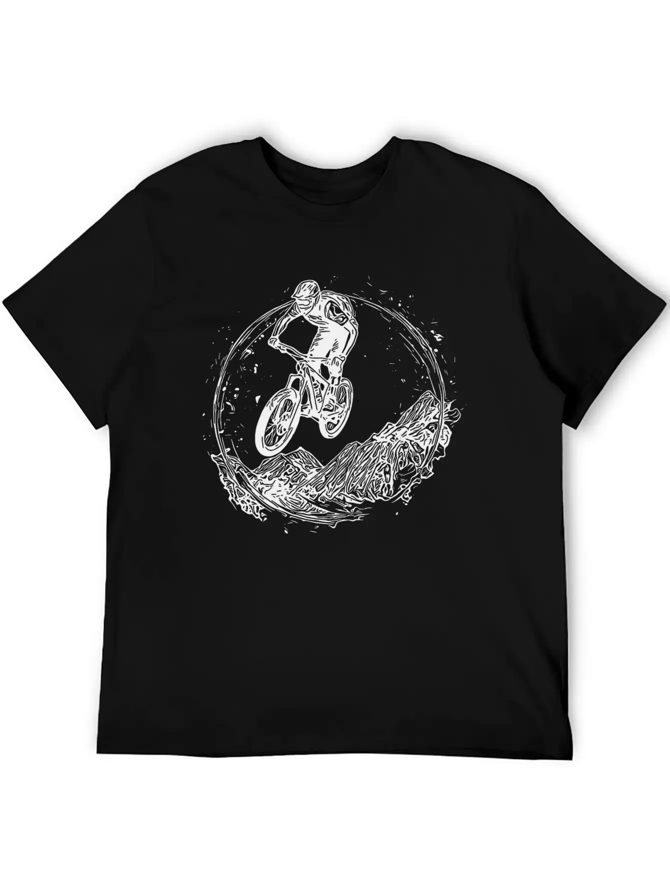 Cyclist Bike Mud Downhill Jump Classic Cotton Tee – Unisex Comfort For Any Season