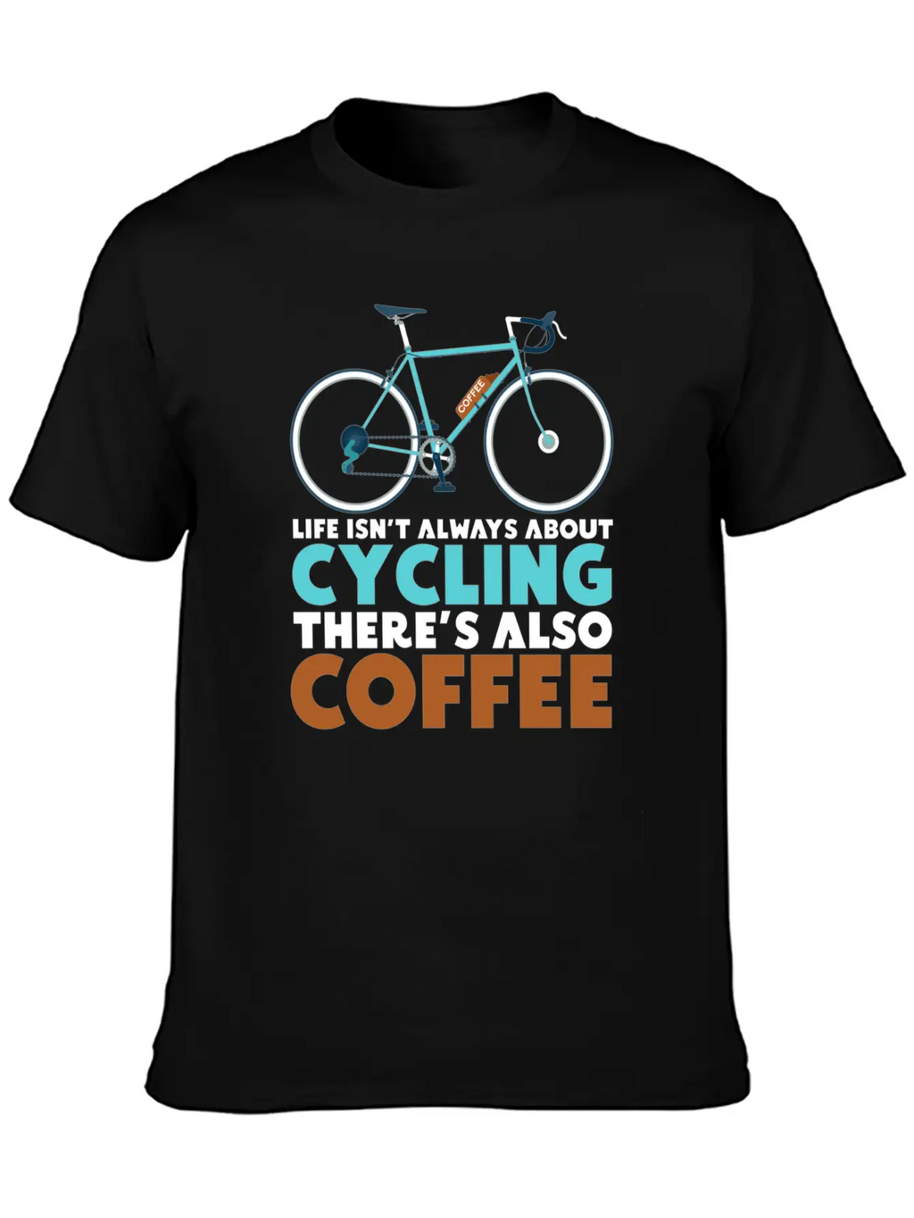 Cyclist Cycling Coffee Breathable Soft Cotton T-Shirt – Timeless Casual Look