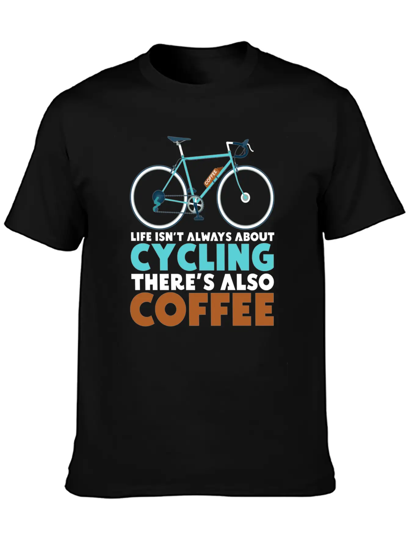 Cyclist Cycling Coffee Breathable Soft Cotton T-Shirt – Timeless Casual Look