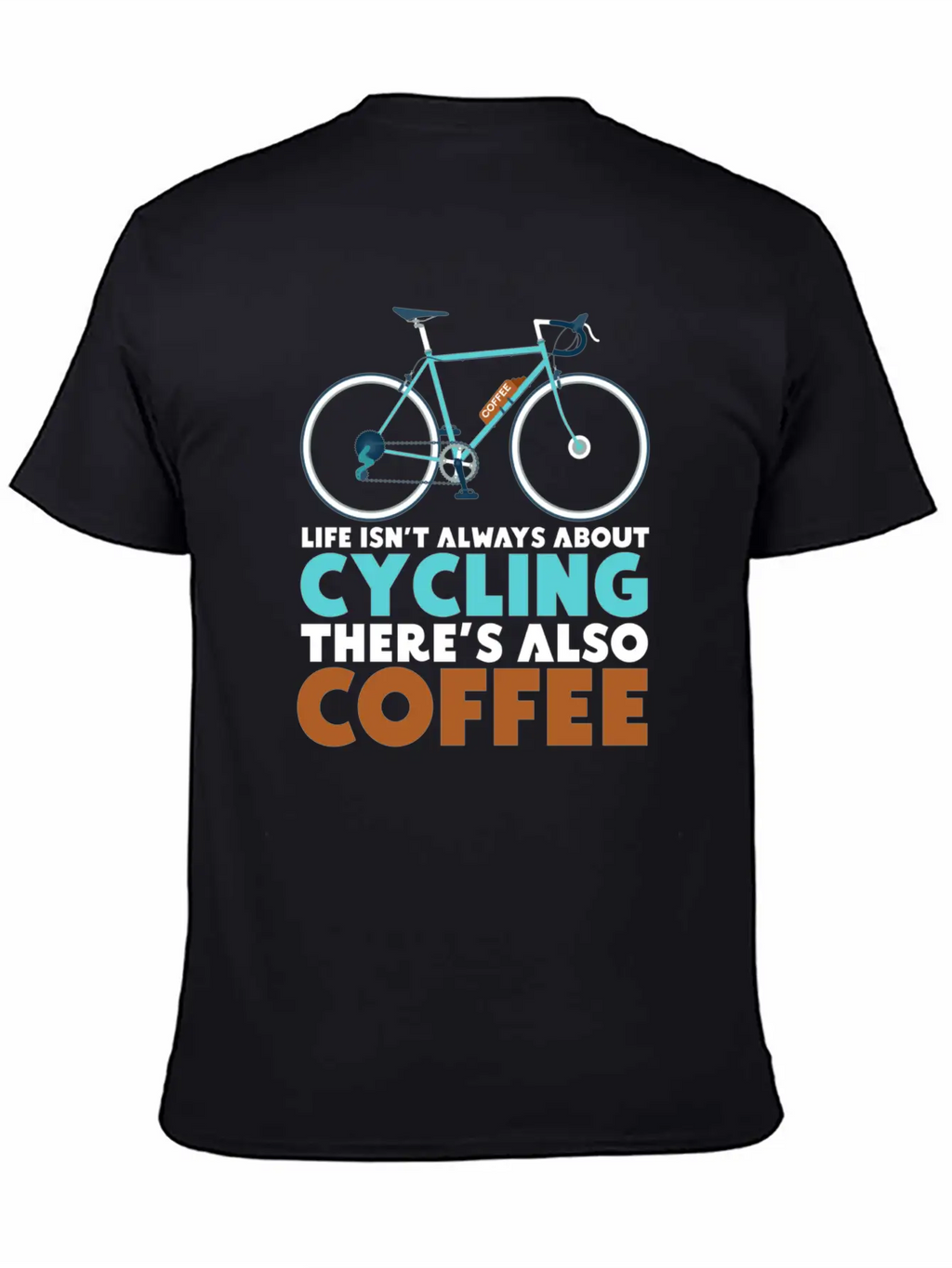 Cyclist Cycling Coffee Breathable Soft Cotton T-Shirt – Timeless Casual Look