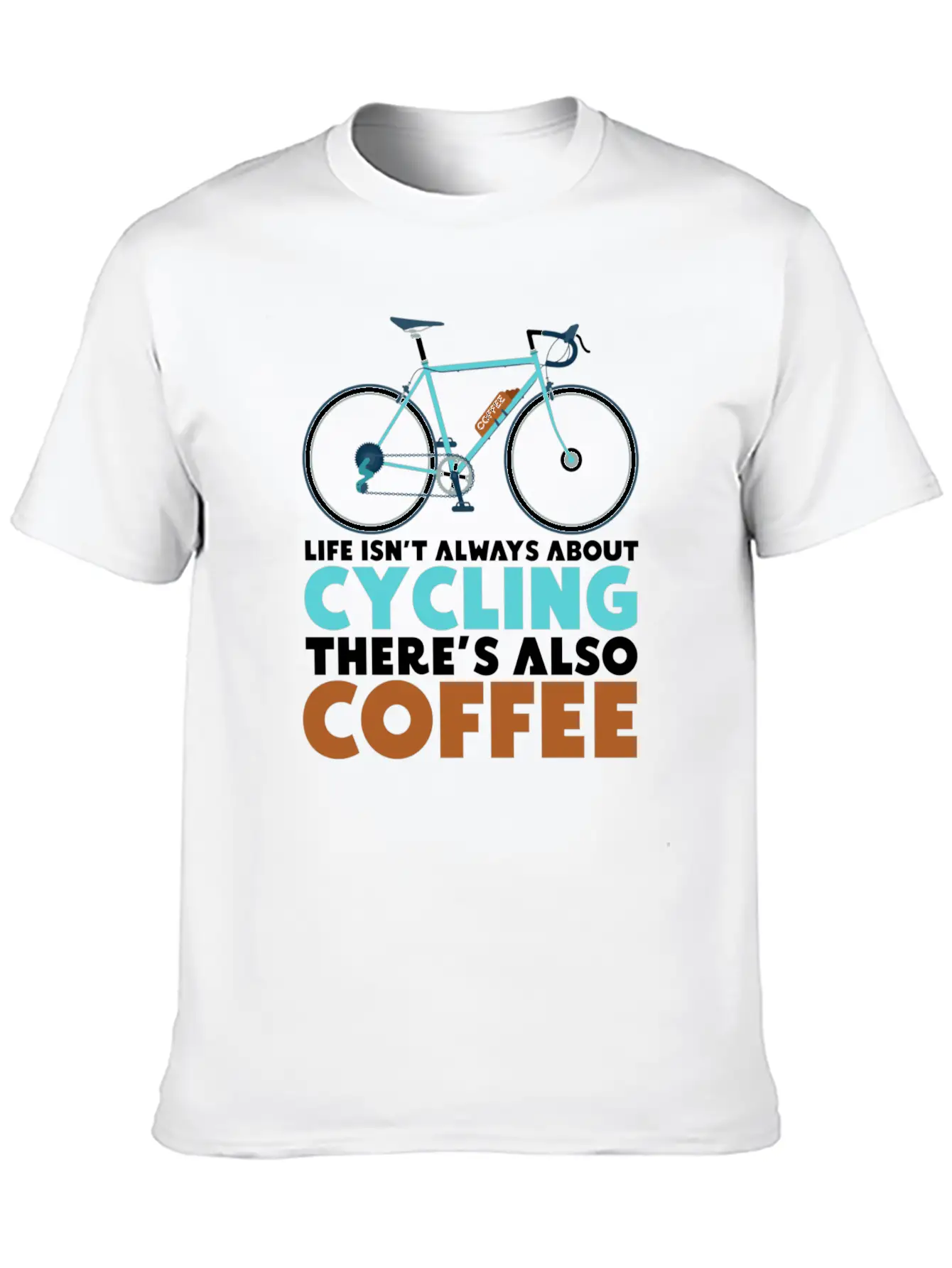 Cyclist Cycling Coffee Breathable Soft Cotton T-Shirt – Timeless Casual Look