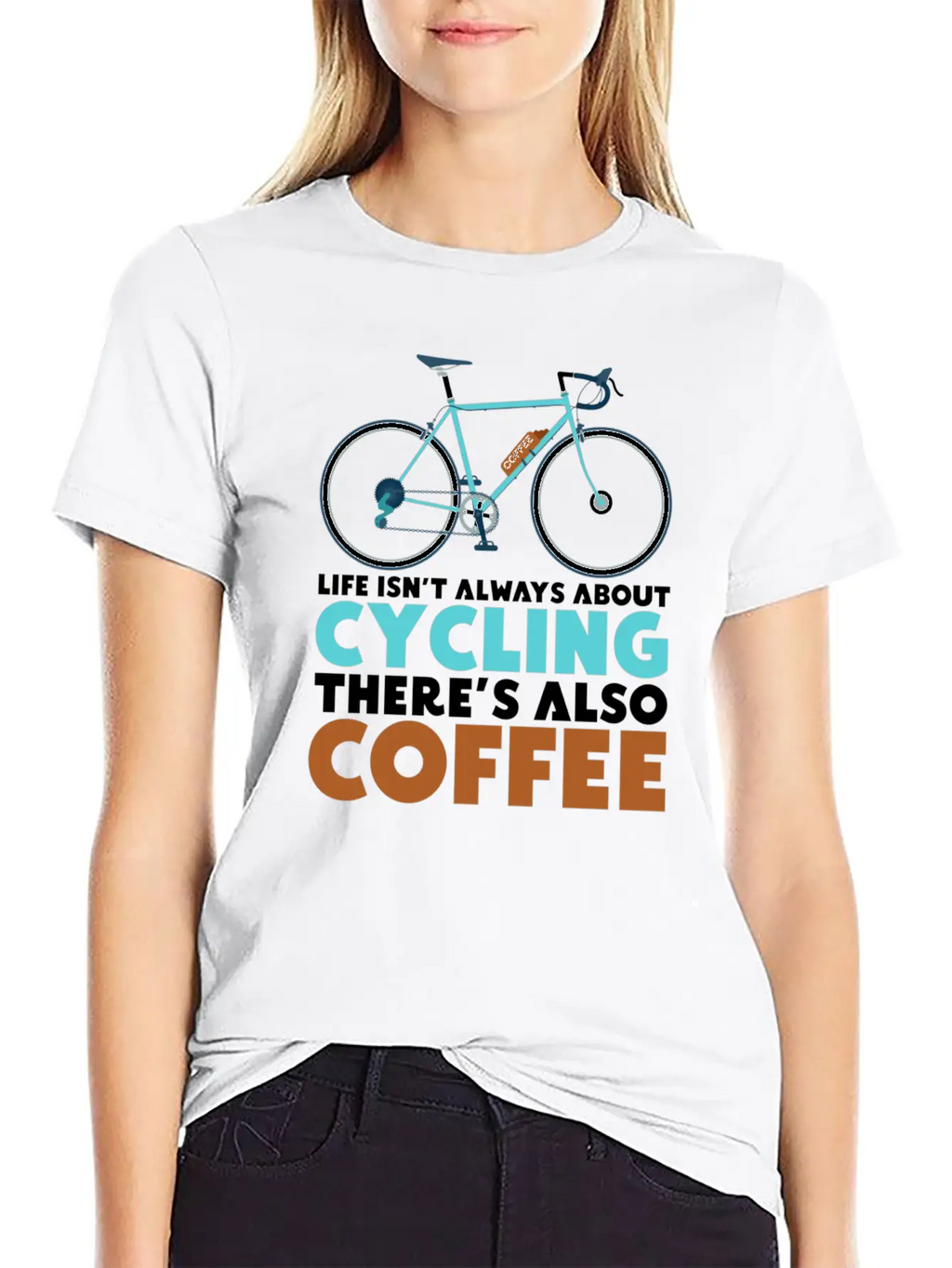 Cyclist Cycling Coffee Breathable Soft Cotton T-Shirt – Timeless Casual Look
