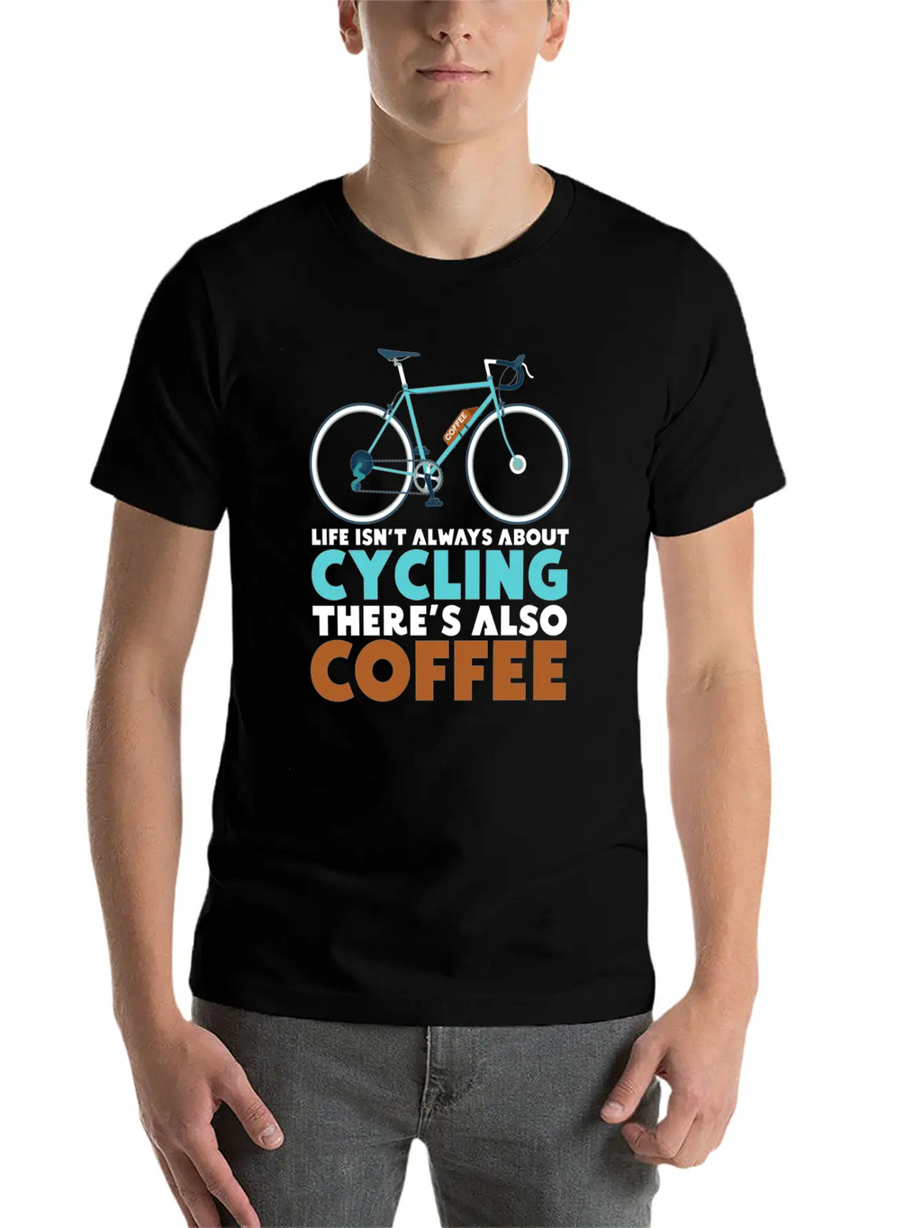Cyclist Cycling Coffee Breathable Soft Cotton T-Shirt – Timeless Casual Look
