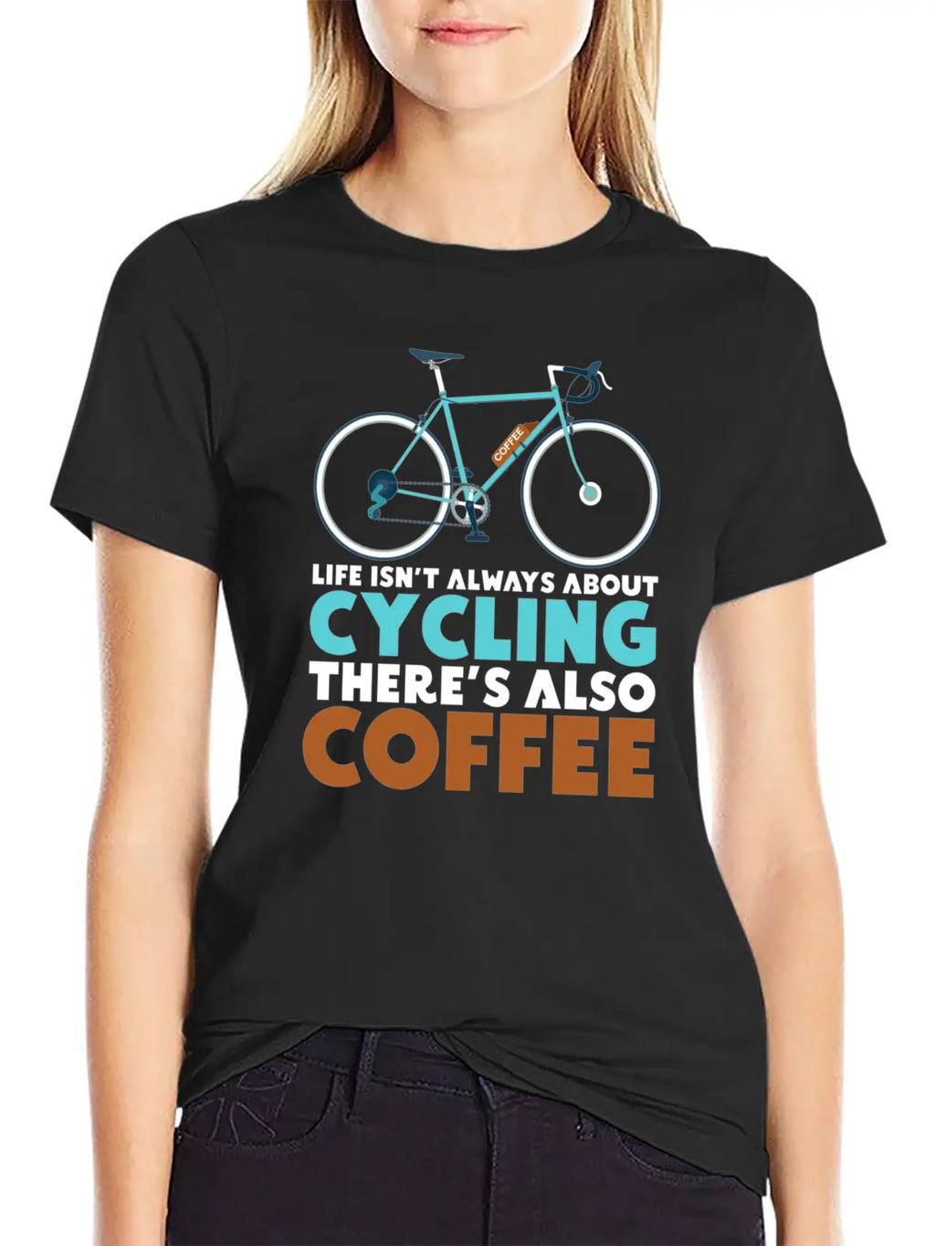 Cyclist Cycling Coffee Breathable Soft Cotton T-Shirt – Timeless Casual Look