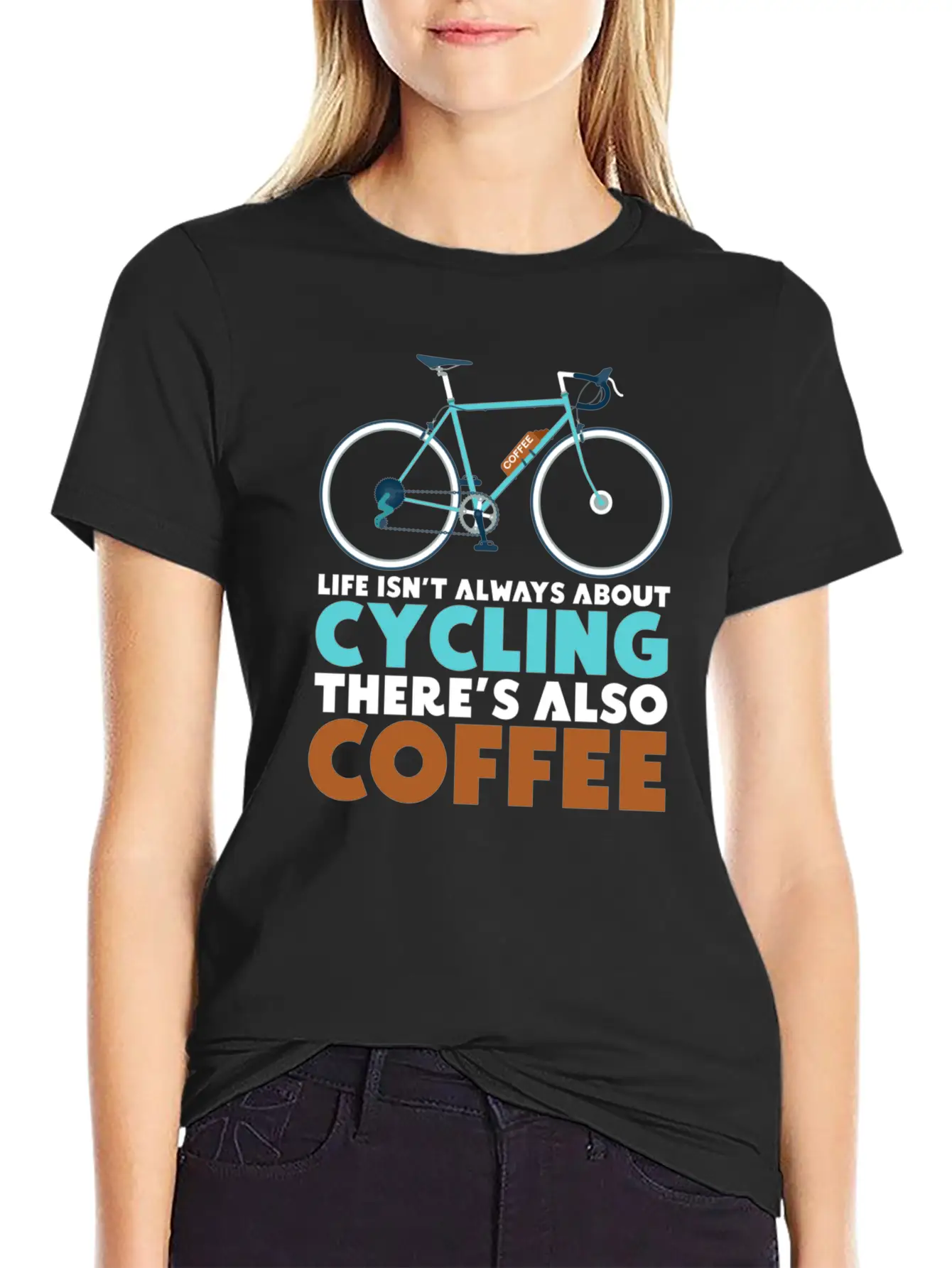 Cyclist Cycling Coffee Breathable Soft Cotton T-Shirt – Timeless Casual Look