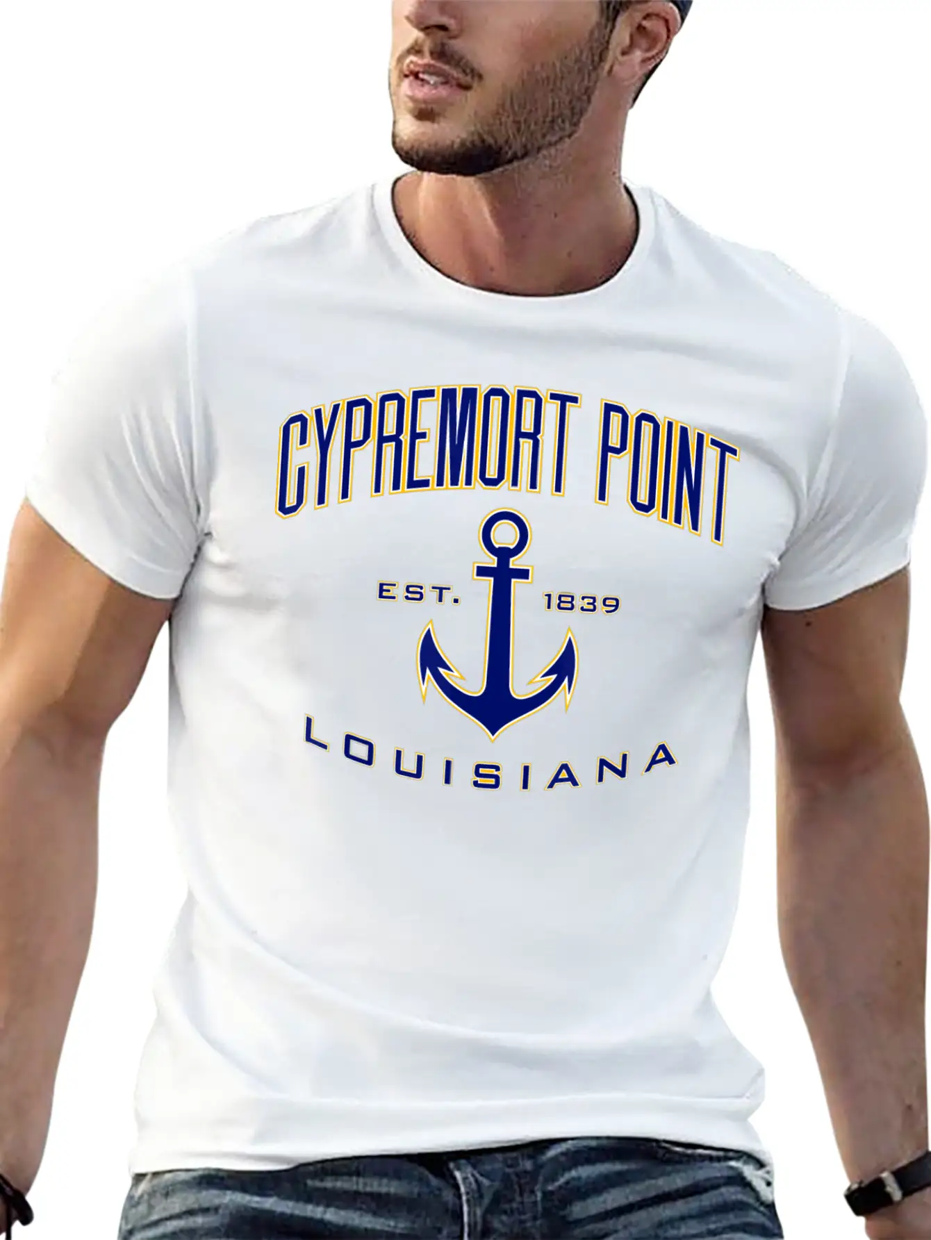 Cypremort Point LA Basic Graphic T-Shirt – Daily Comfort In Soft Cotton