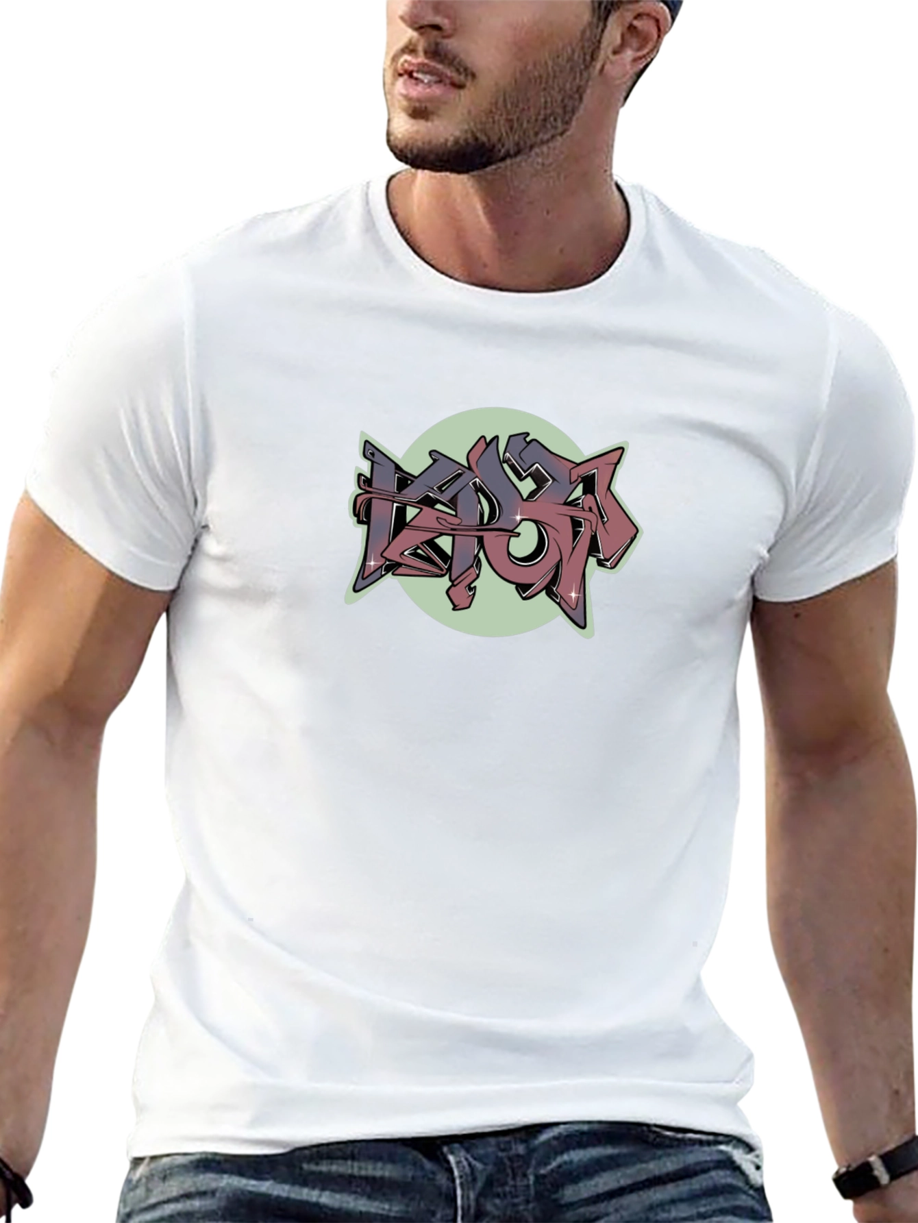 Cool Graphic Tee - Street Art Style