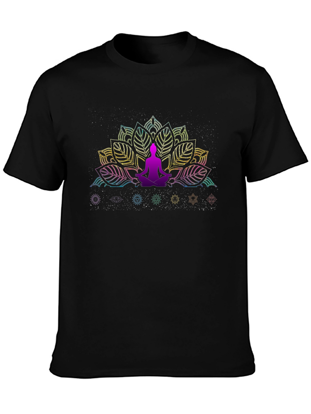 Chakra Lotus Meditation T-Shirt - Spiritual Design