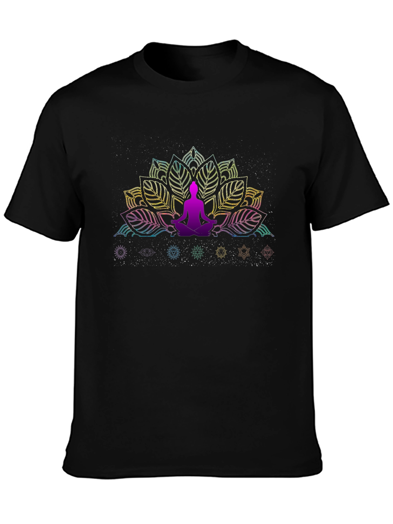 Chakra Lotus Meditation T-Shirt - Spiritual Design