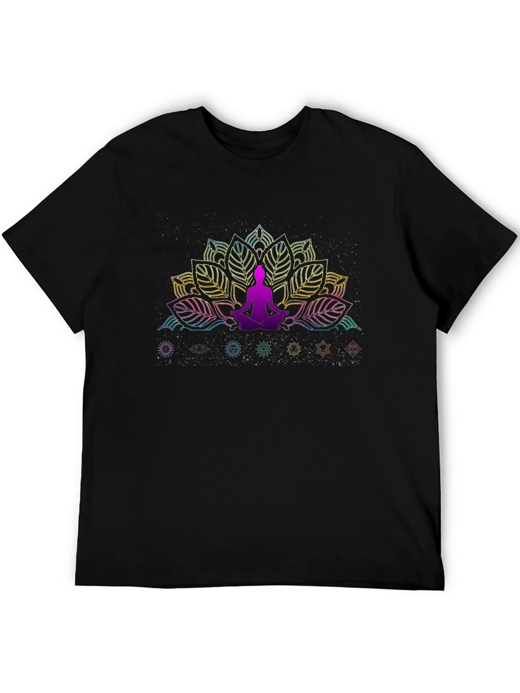 Chakra Lotus Meditation T-Shirt - Spiritual Design