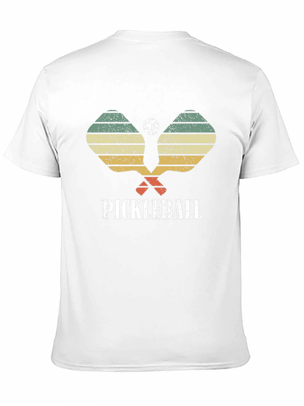 Retro Pickleball Paddle & Ball Graphic T-Shirt