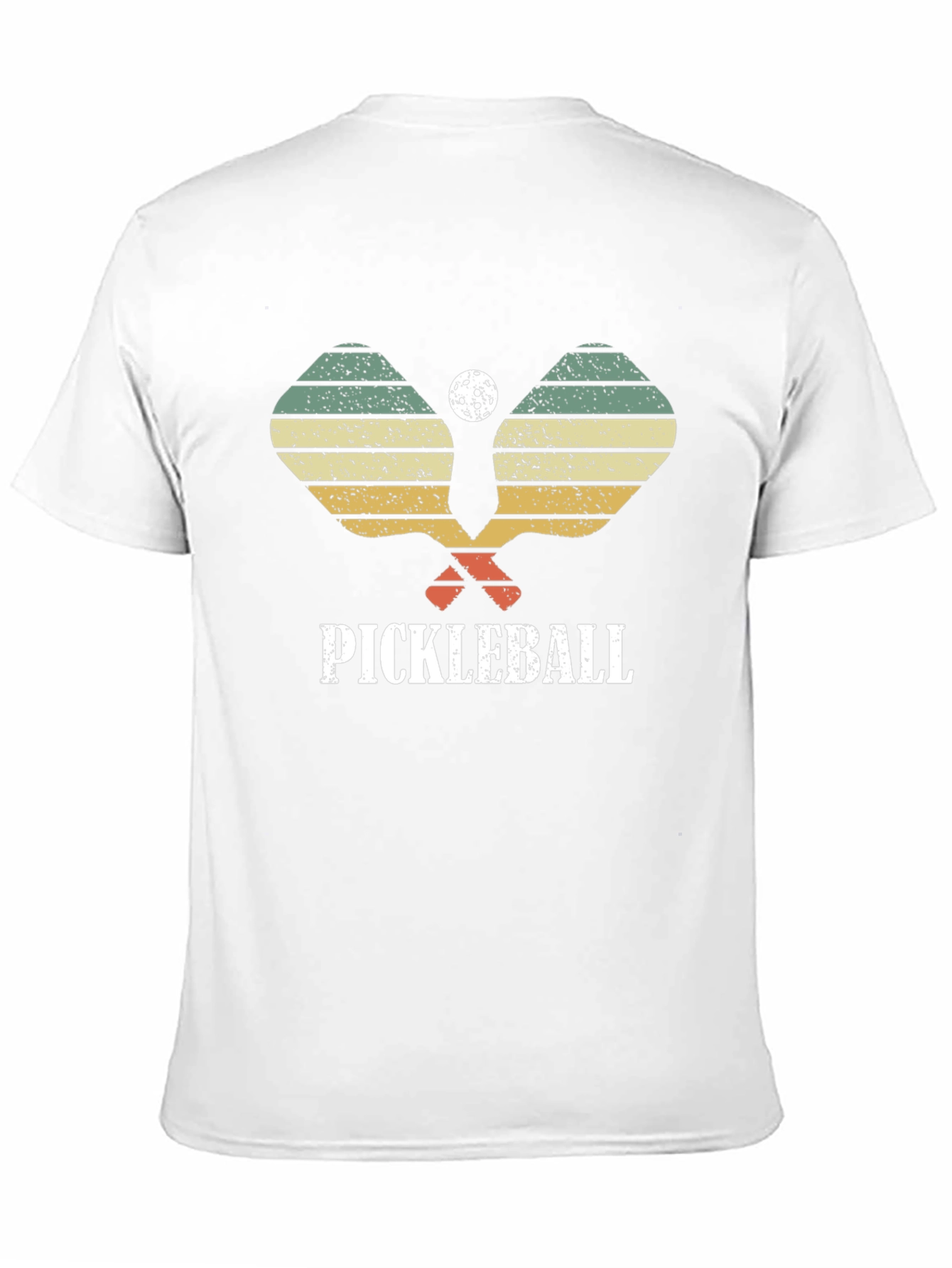 Retro Pickleball Paddle & Ball Graphic T-Shirt