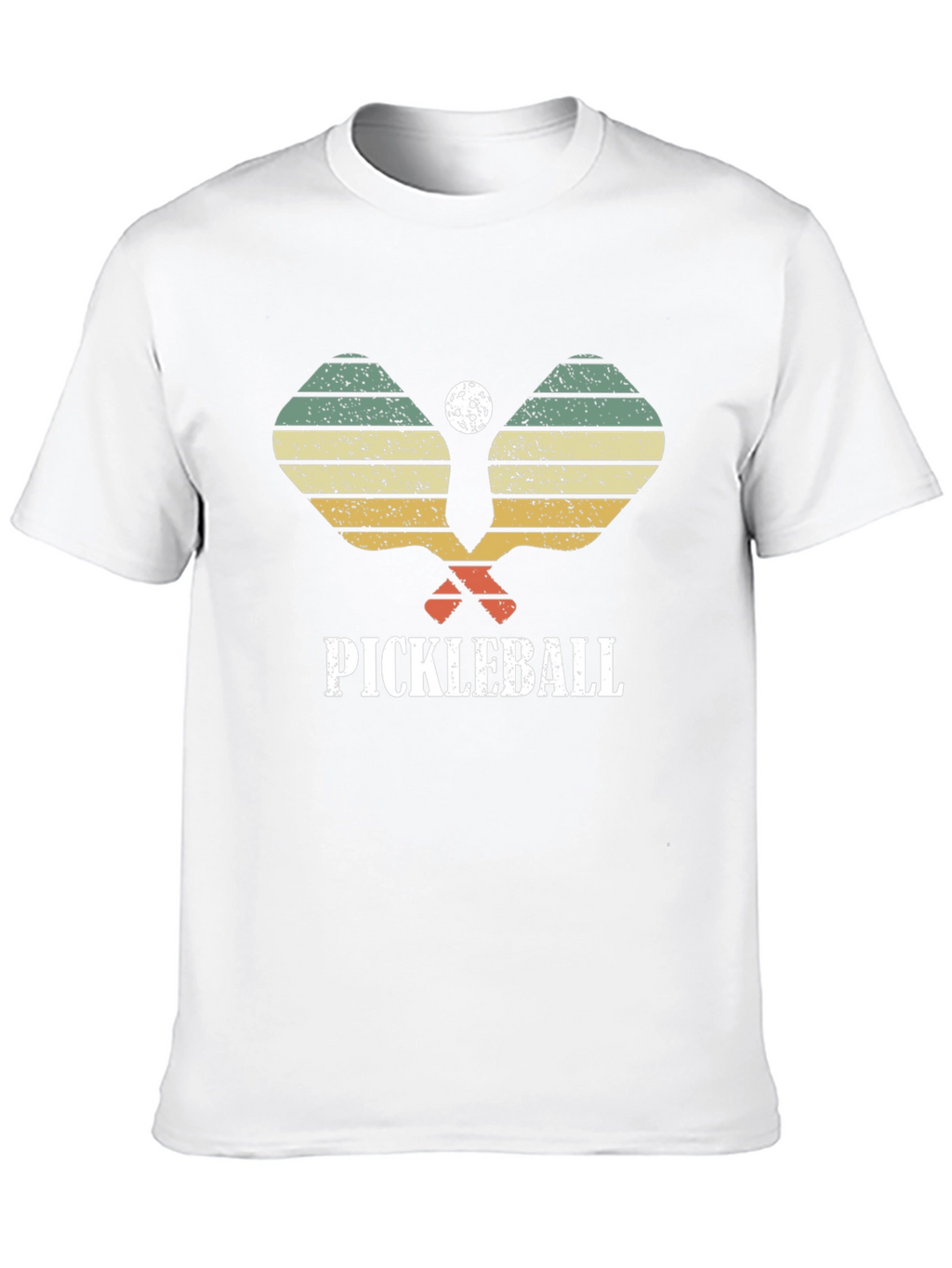 Retro Pickleball Paddle & Ball Graphic T-Shirt