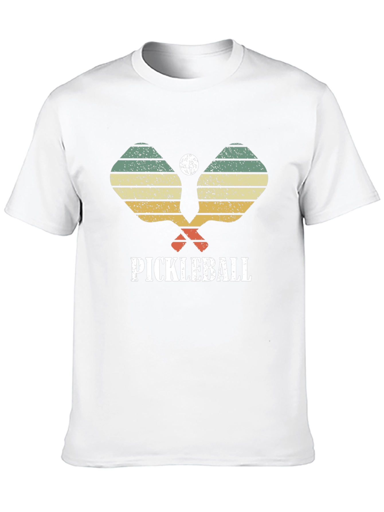 Retro Pickleball Paddle & Ball Graphic T-Shirt