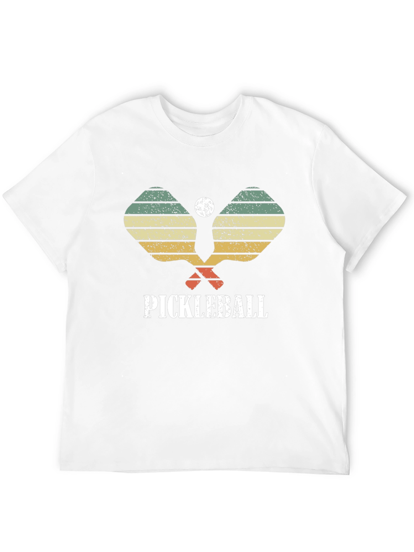 Retro Pickleball Paddle & Ball Graphic T-Shirt