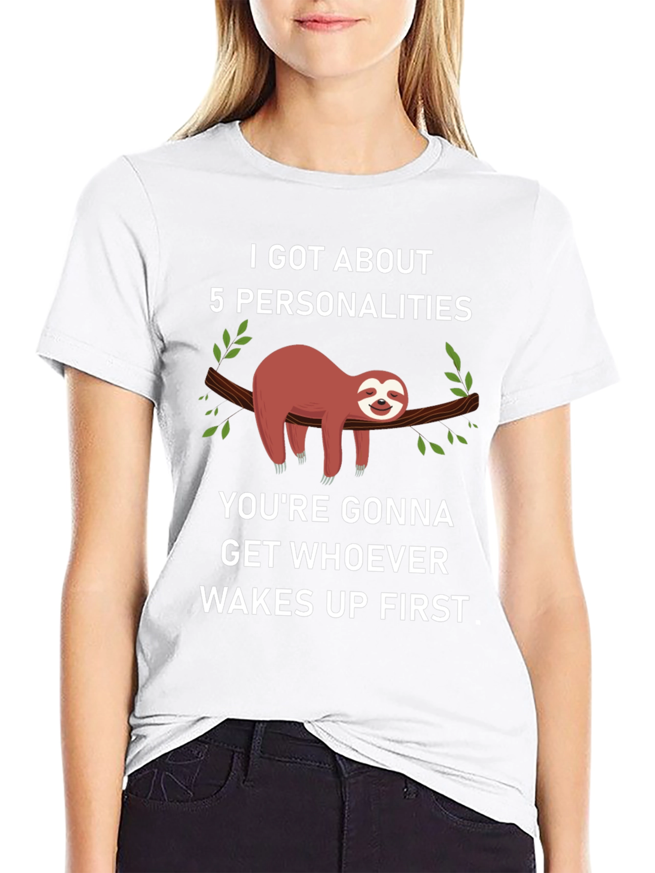 I Got About 5 Personalities Sloth T-Shirt