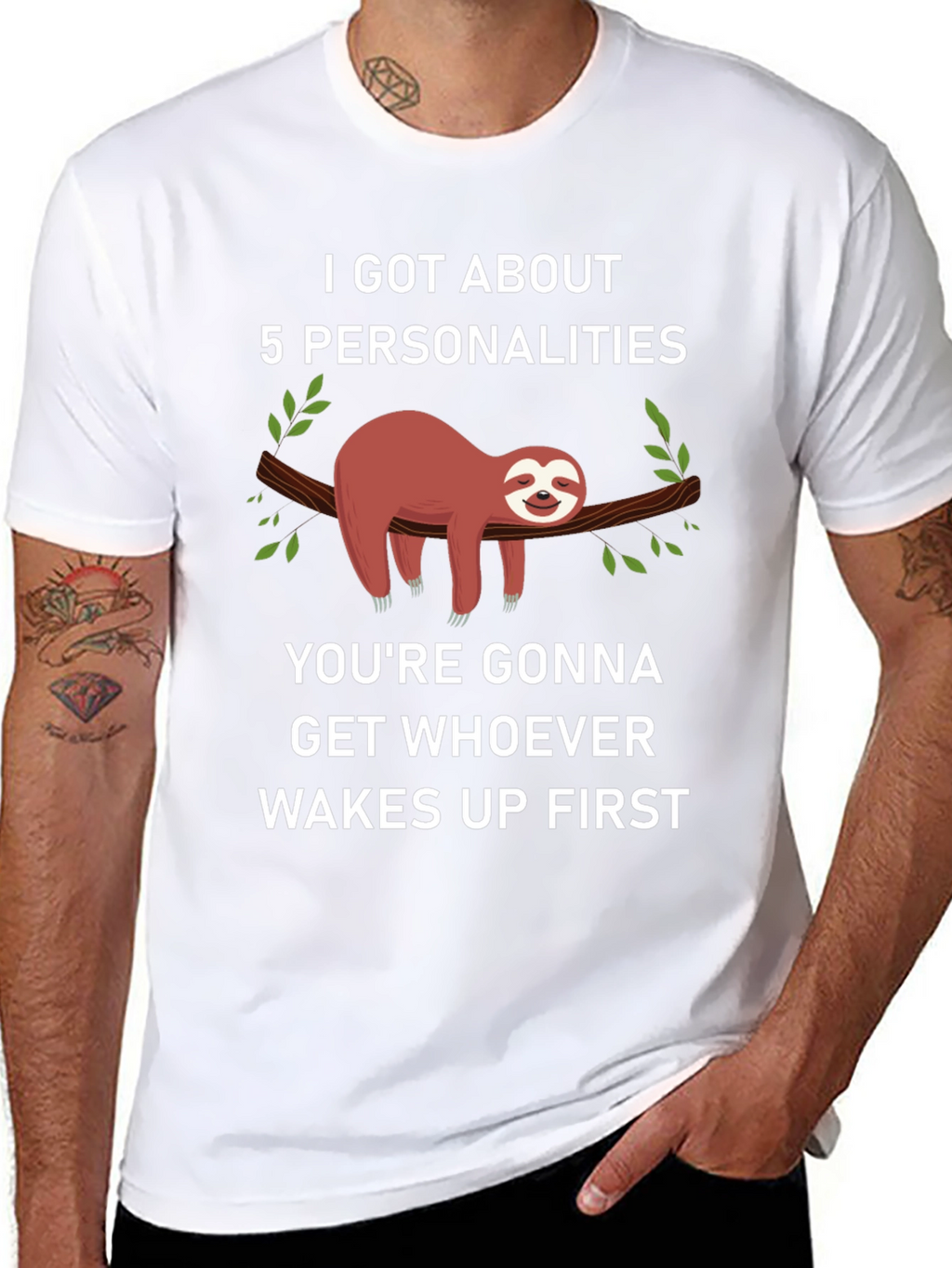 I Got About 5 Personalities Sloth T-Shirt