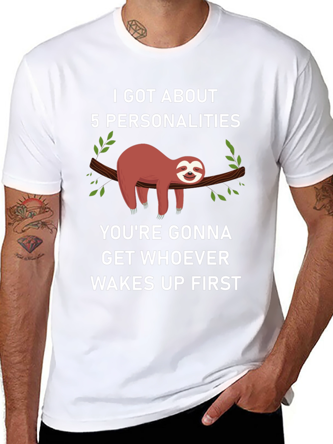 I Got About 5 Personalities Sloth T-Shirt