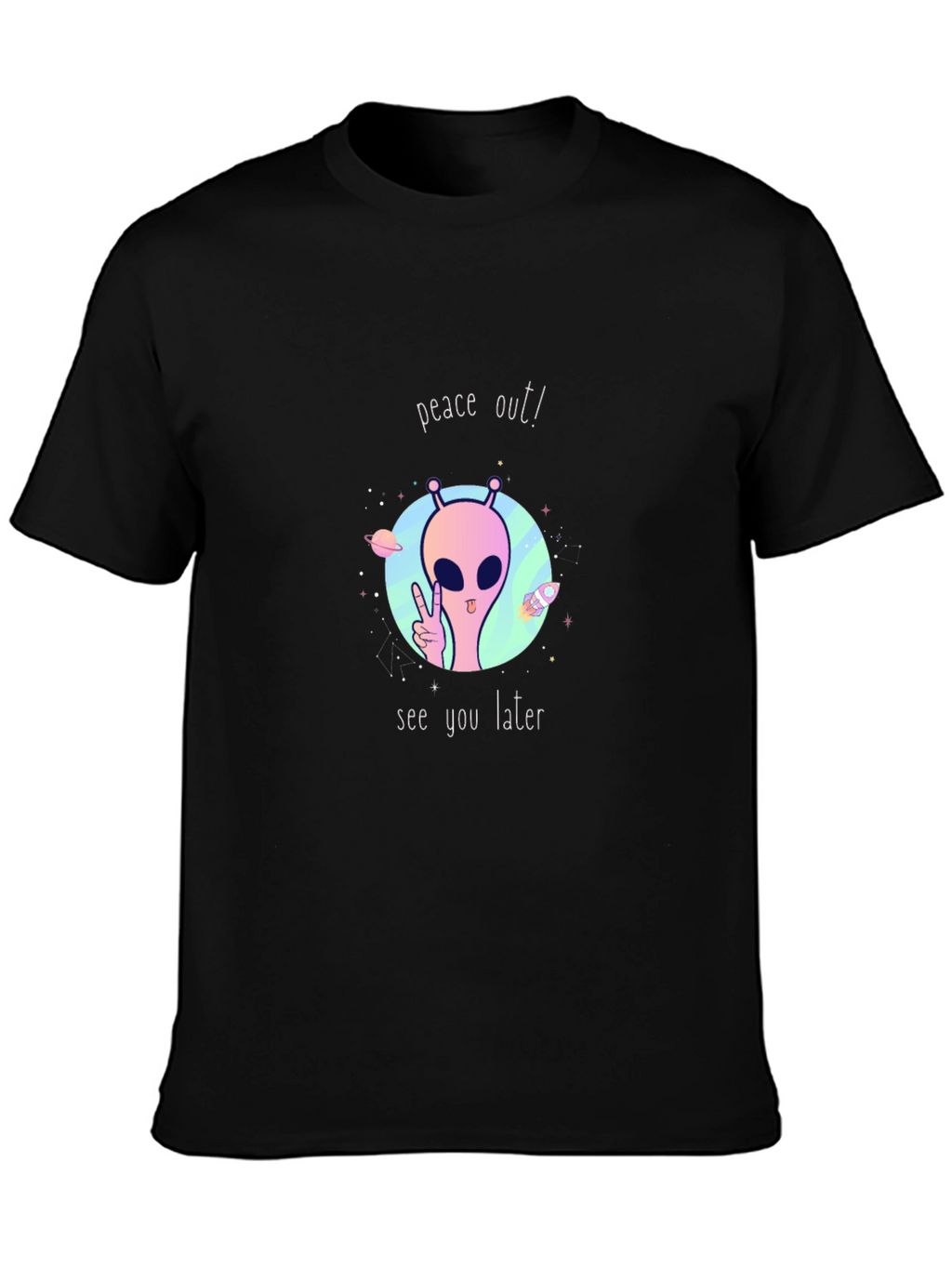 Peace Out Alien Graphic Tee