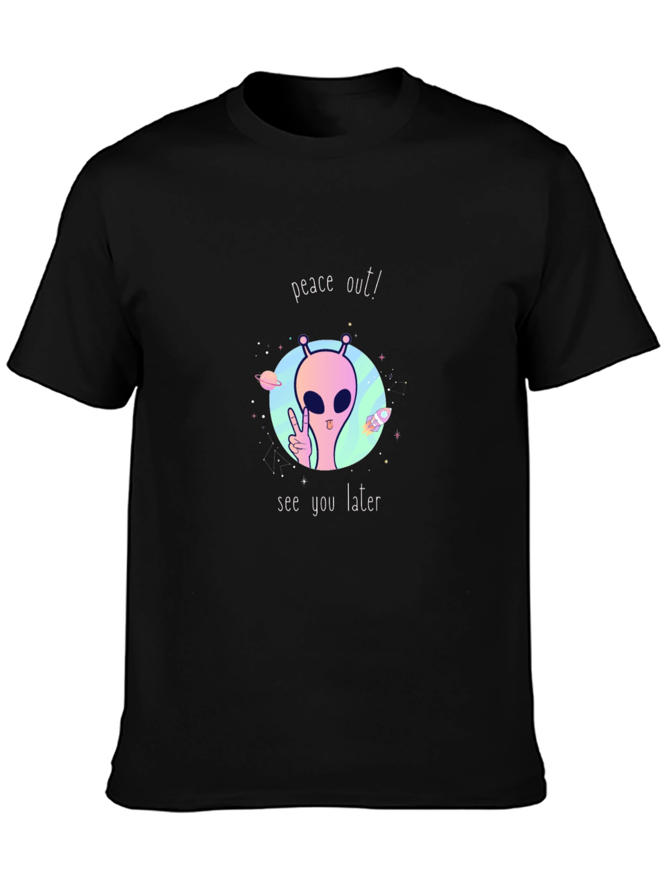 Peace Out Alien Graphic Tee