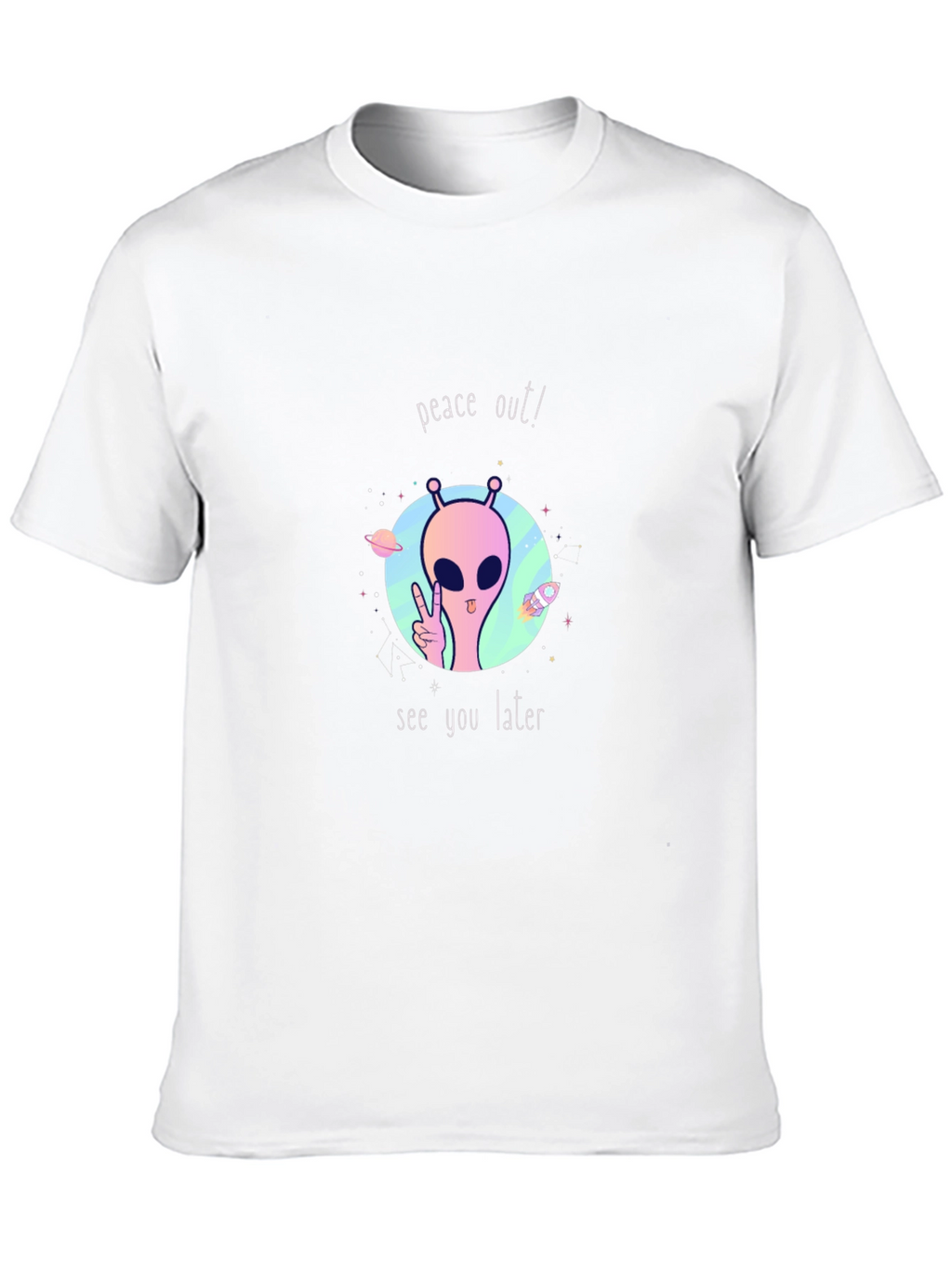 Peace Out Alien Graphic Tee