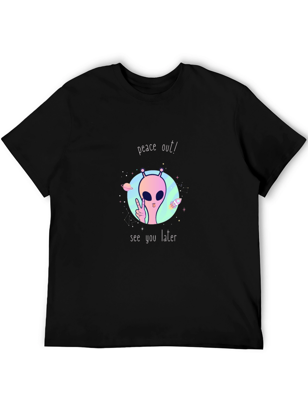 Peace Out Alien Graphic Tee