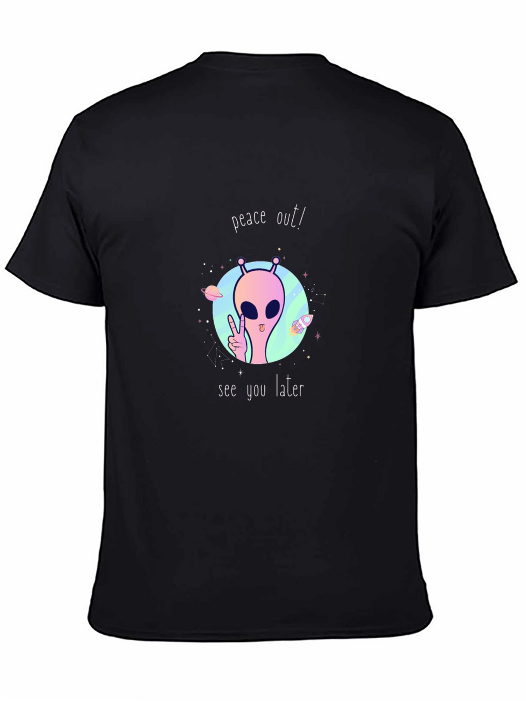 Peace Out Alien Graphic Tee