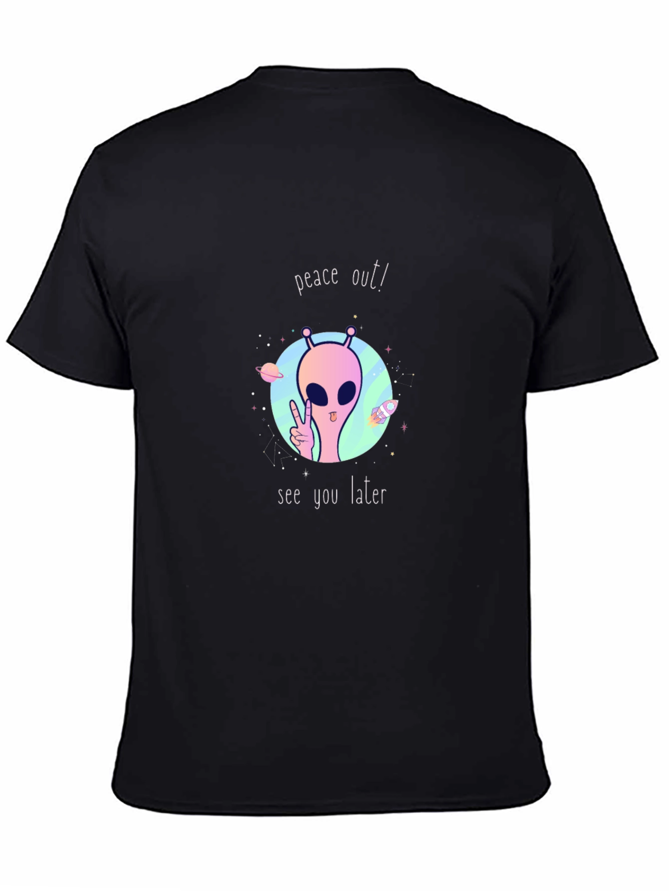 Peace Out Alien Graphic Tee