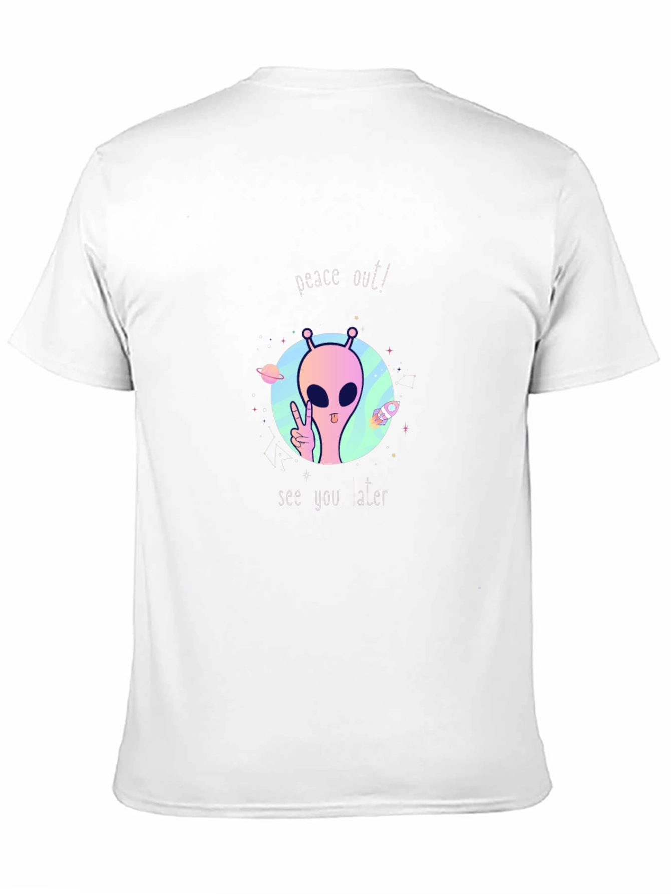 Peace Out Alien Graphic Tee