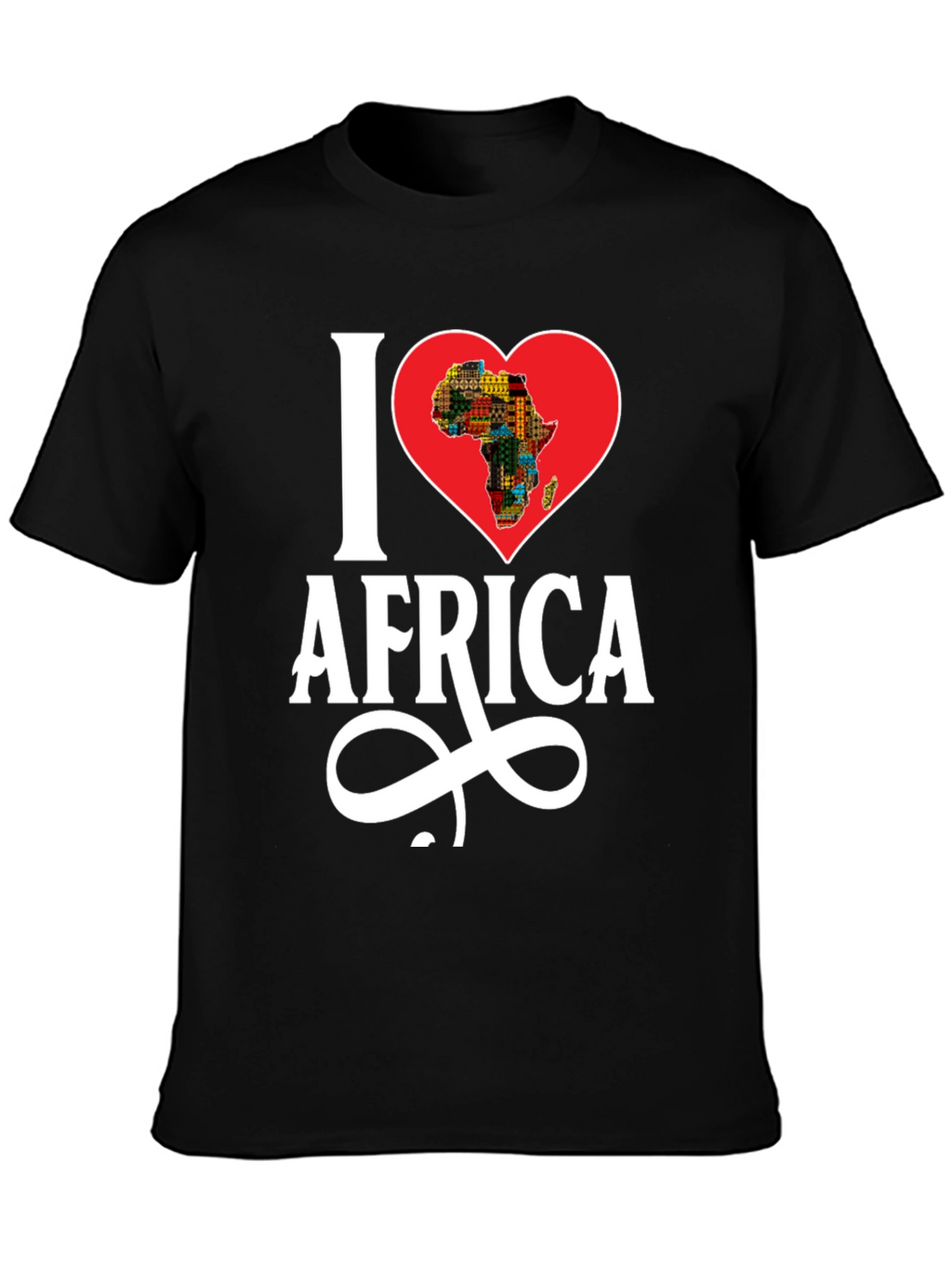 I Heart Africa Graphic T-Shirt - Black