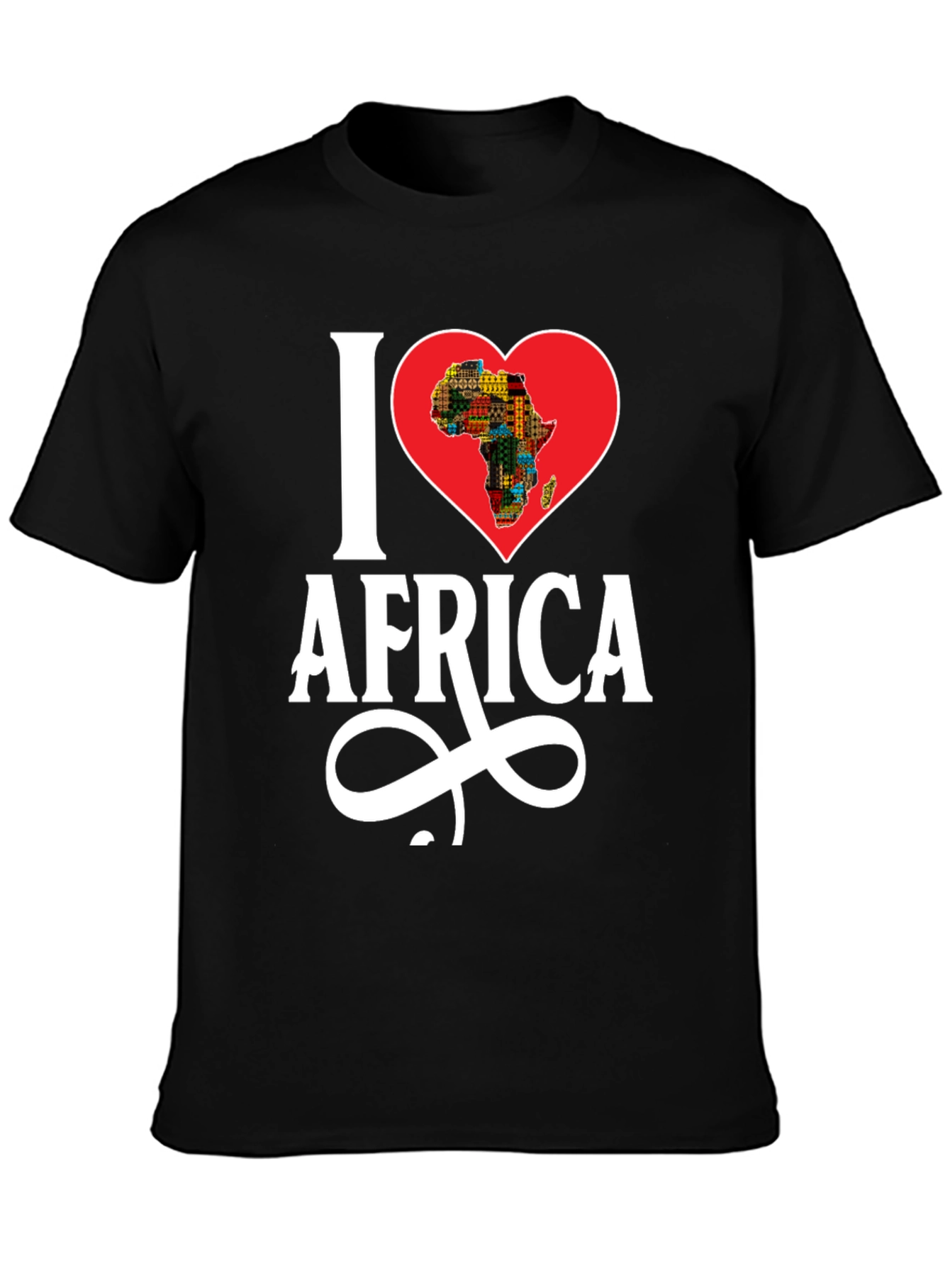 I Heart Africa Graphic T-Shirt - Black