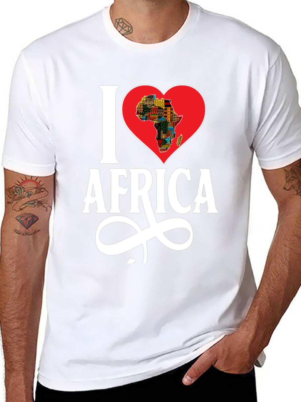 I Heart Africa Graphic T-Shirt - Black