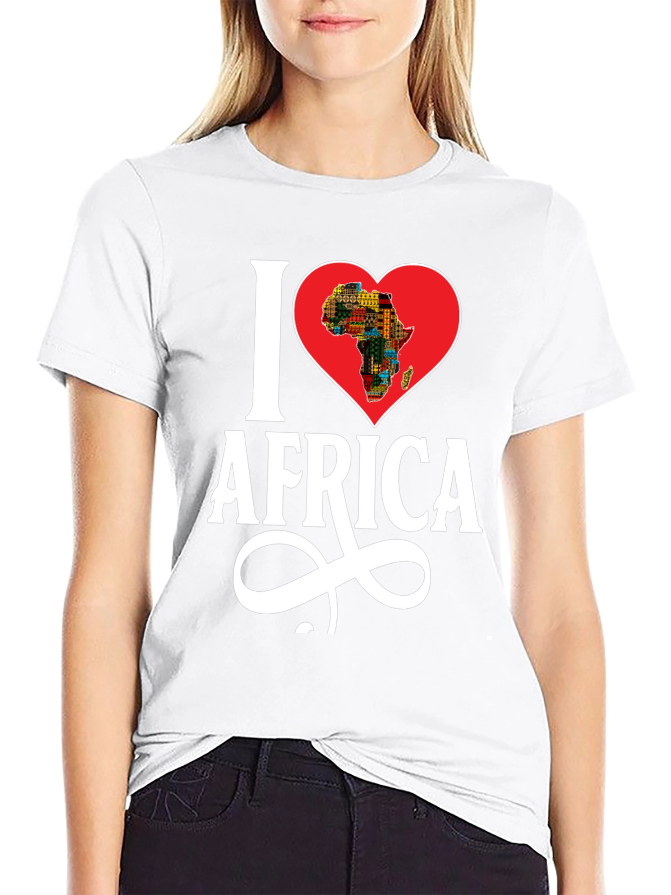 I Heart Africa Graphic T-Shirt - Black