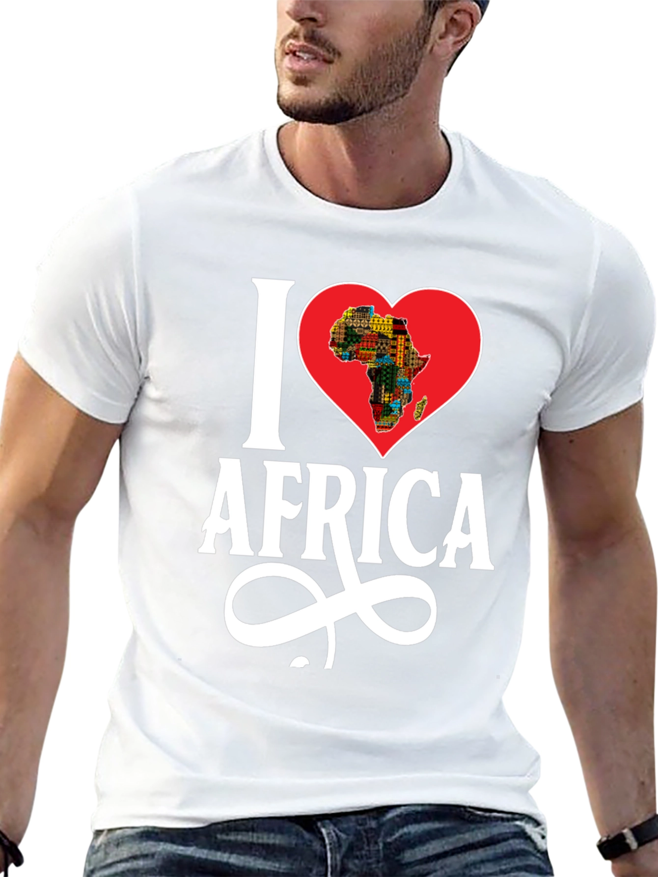 I Heart Africa Graphic T-Shirt - Black