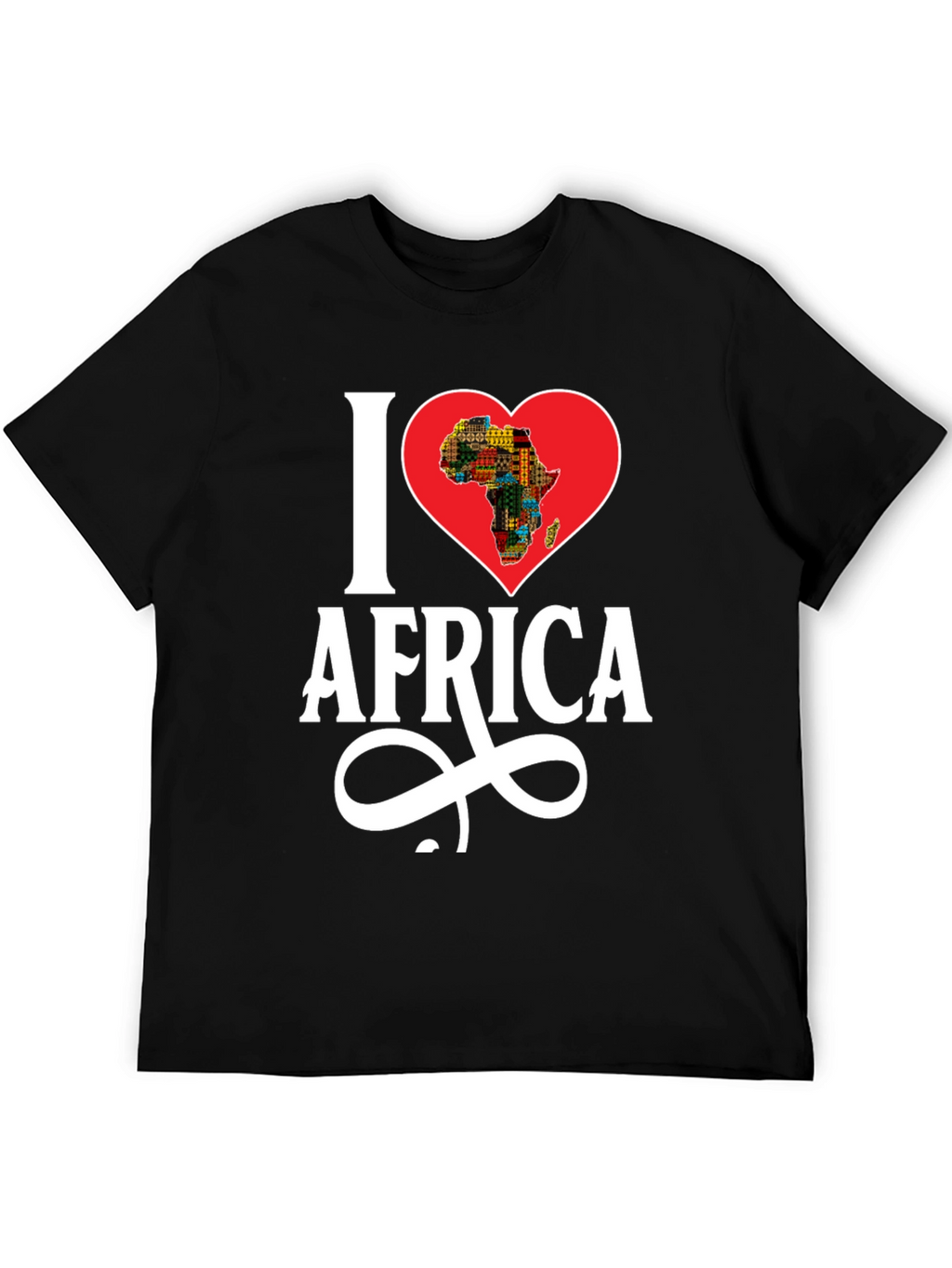 I Heart Africa Graphic T-Shirt - Black