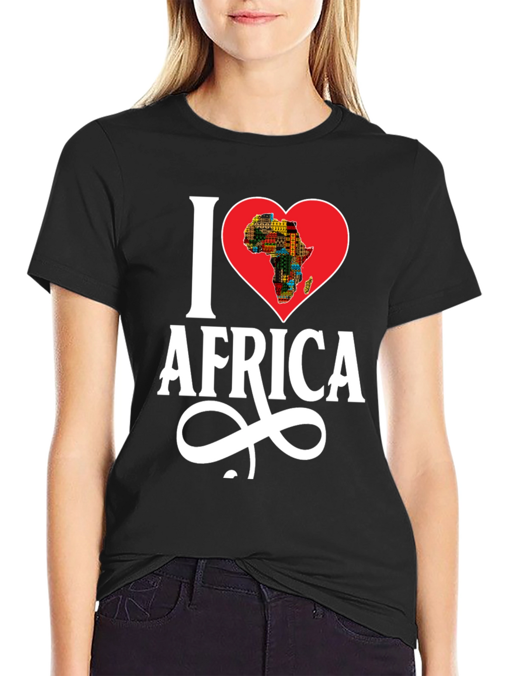 I Heart Africa Graphic T-Shirt - Black