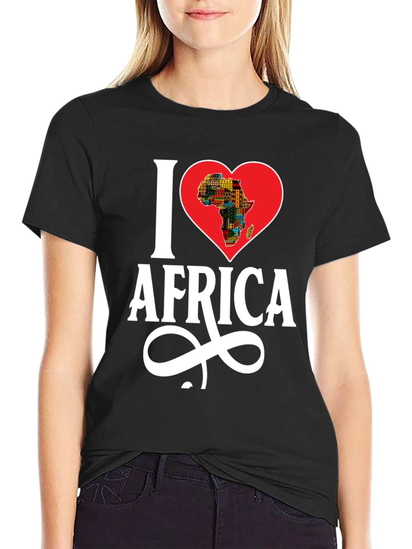 I Heart Africa Graphic T-Shirt - Black