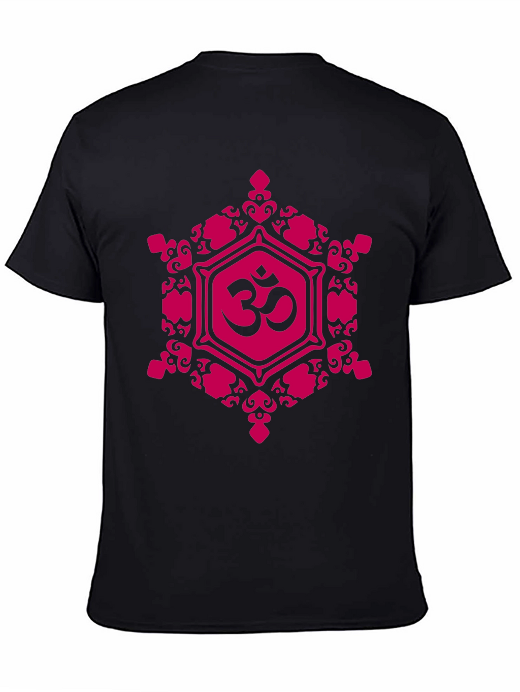 Om Symbol Graphic Tee - Black Cotton Blend T-Shirt
