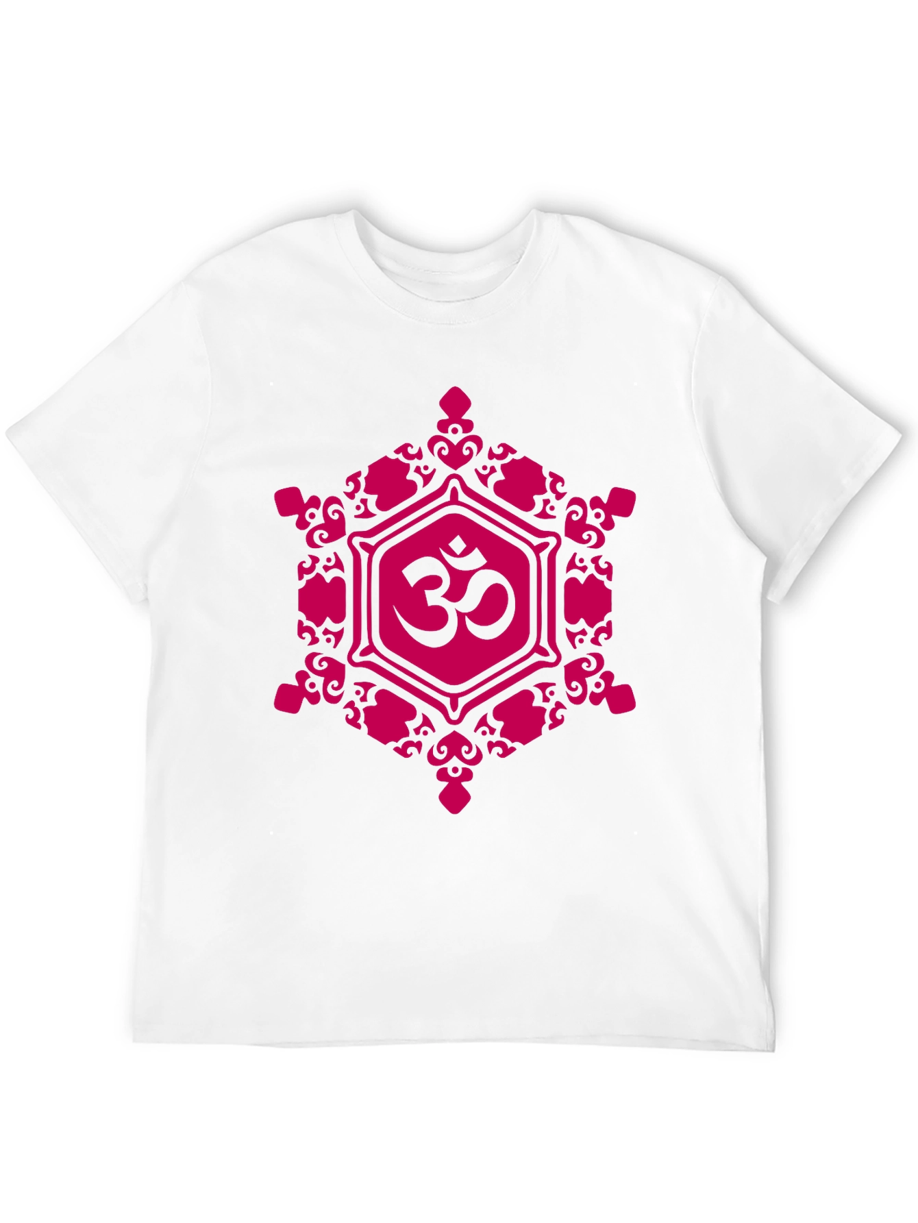Om Symbol Graphic Tee - Black Cotton Blend T-Shirt