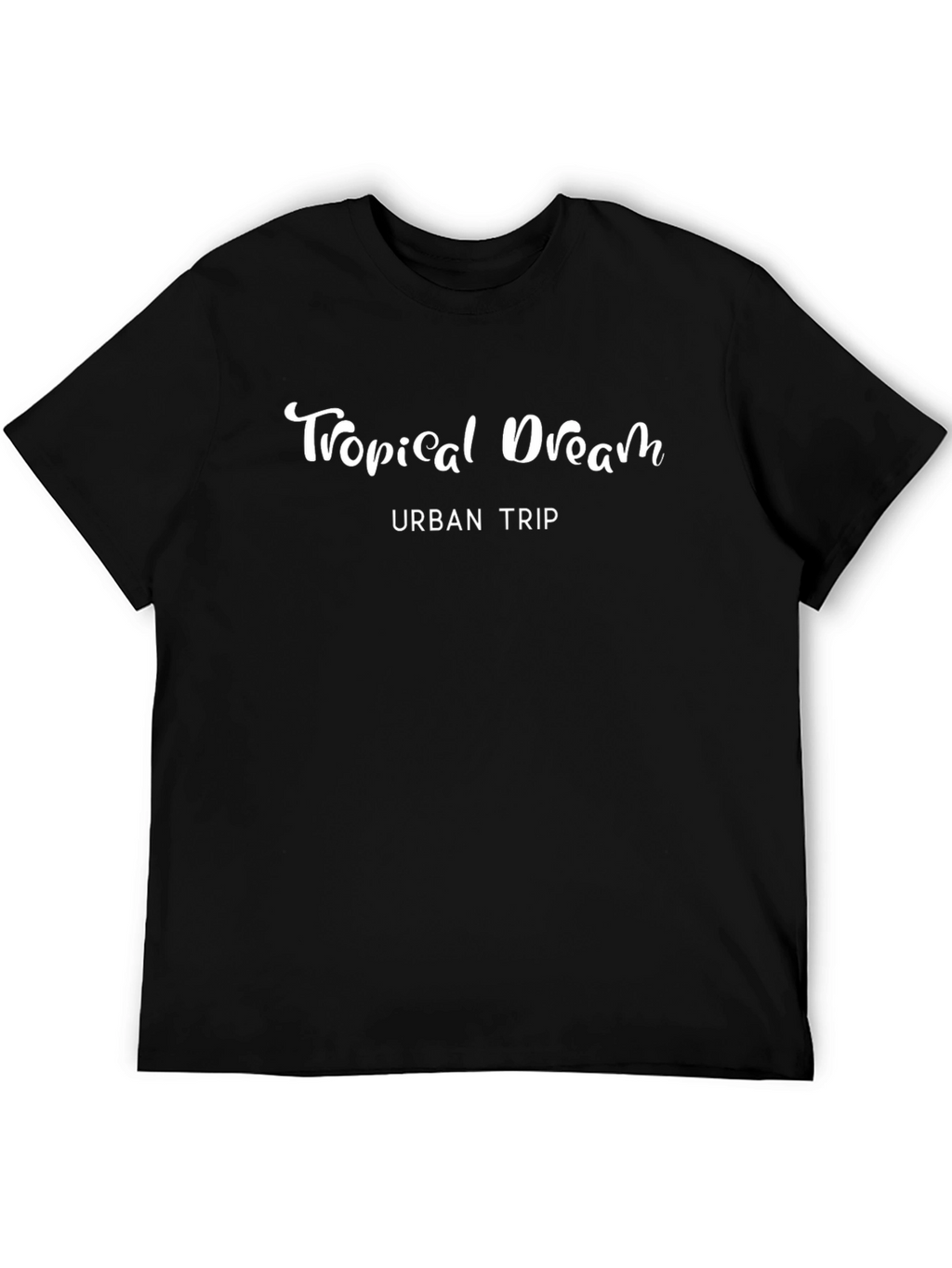 Tropical Dream Black Graphic T-Shirt - Urban Trip