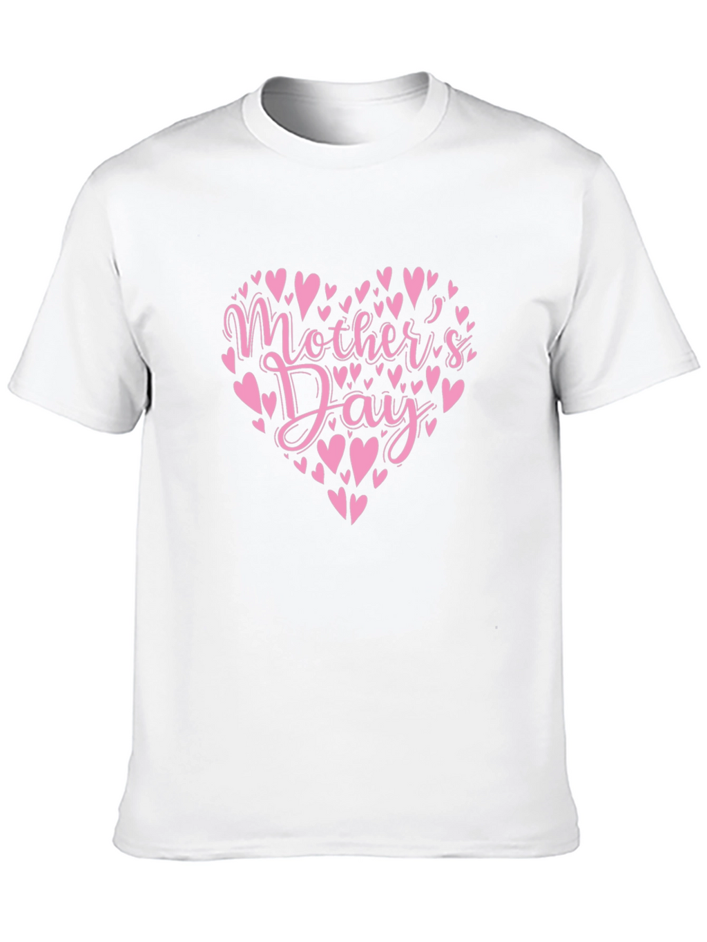 Mothers Day Heart T-Shirt - Black