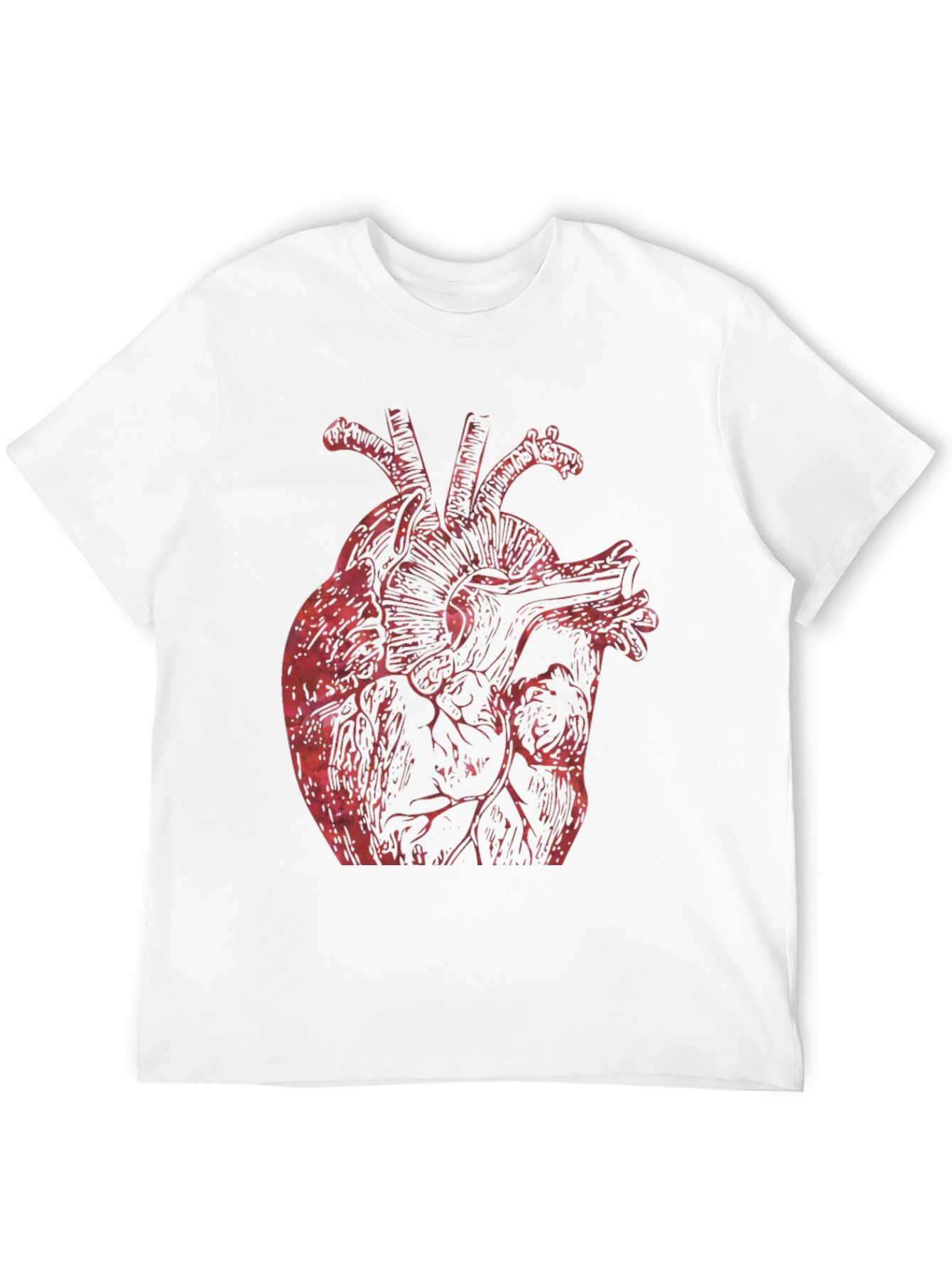 Anatomical Heart Graphic Tee - Bold Black Shirt
