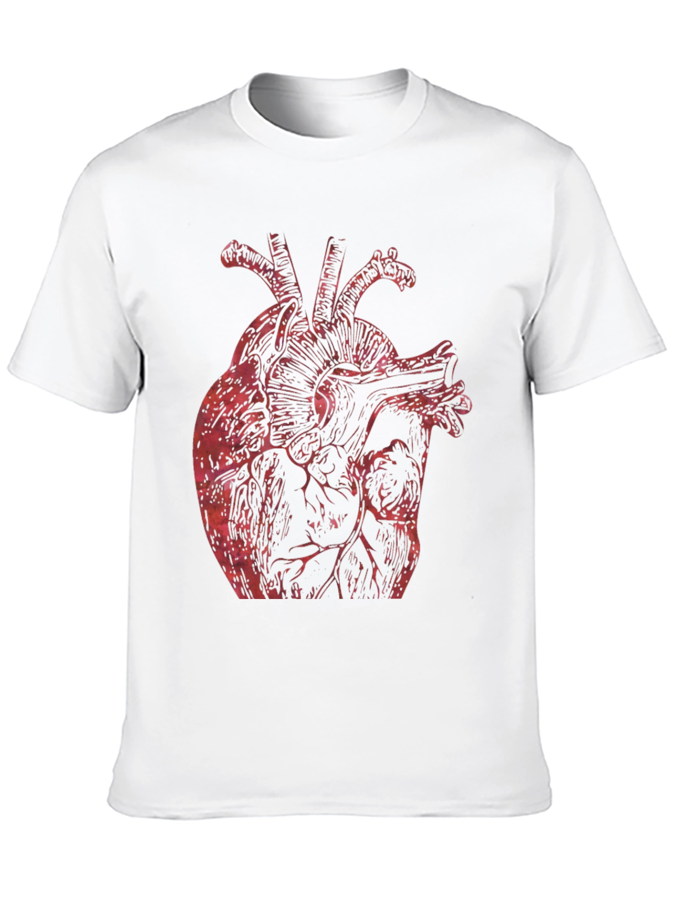 Anatomical Heart Graphic Tee - Bold Black Shirt