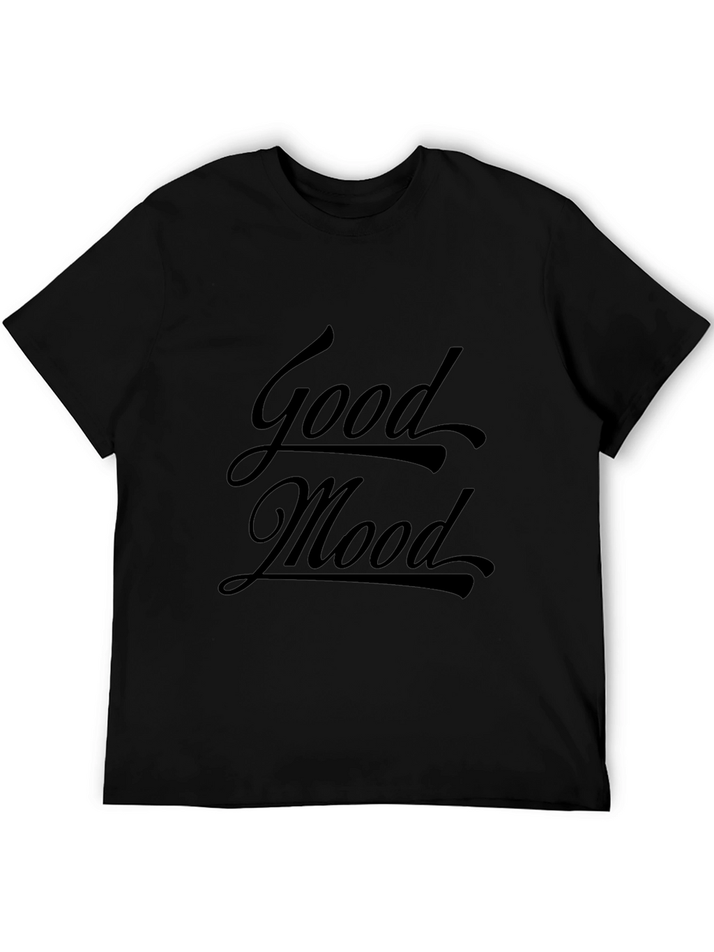 Good Mood Black T-Shirt - Stylish & Comfy