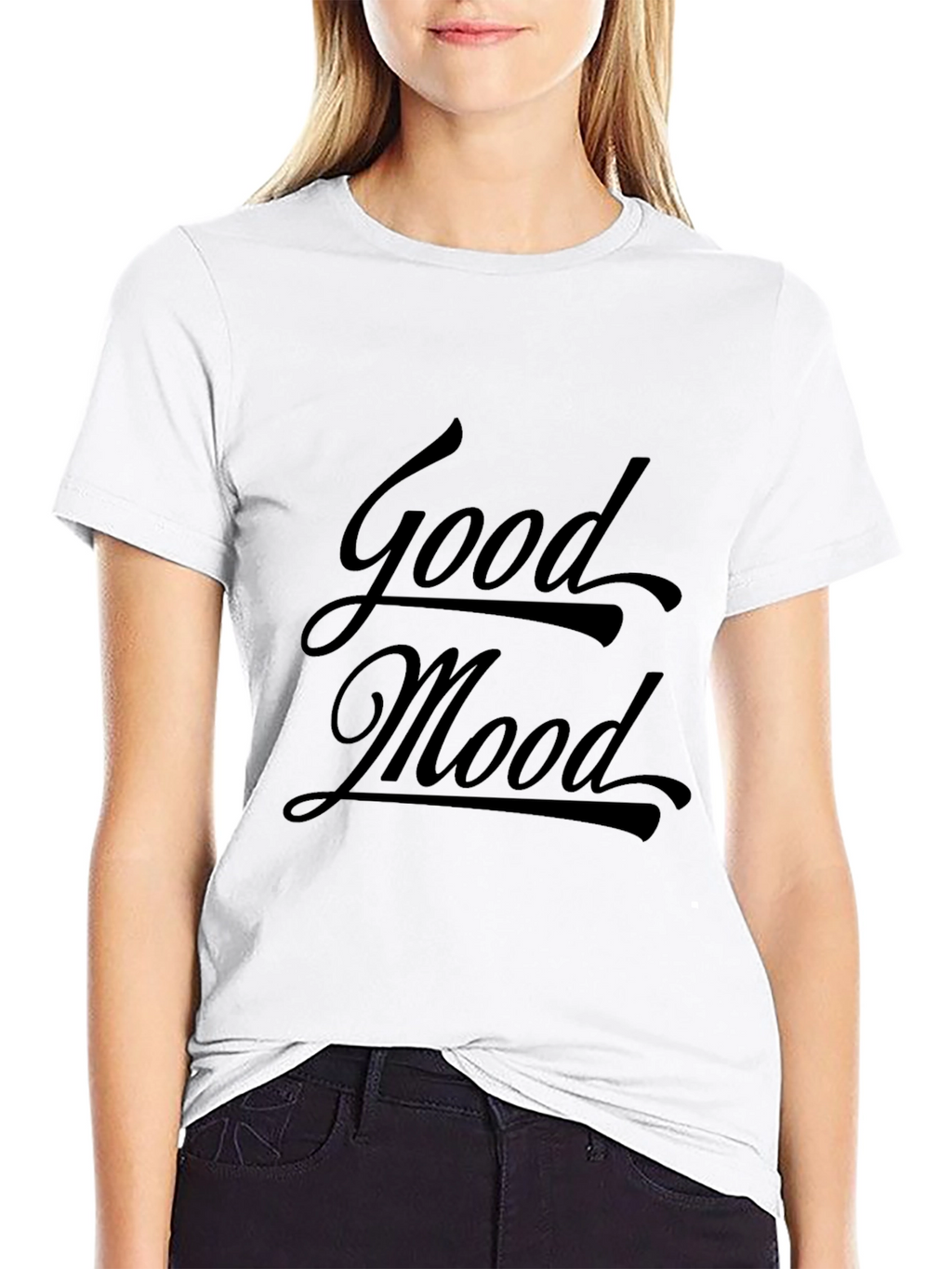 Good Mood Black T-Shirt - Stylish & Comfy