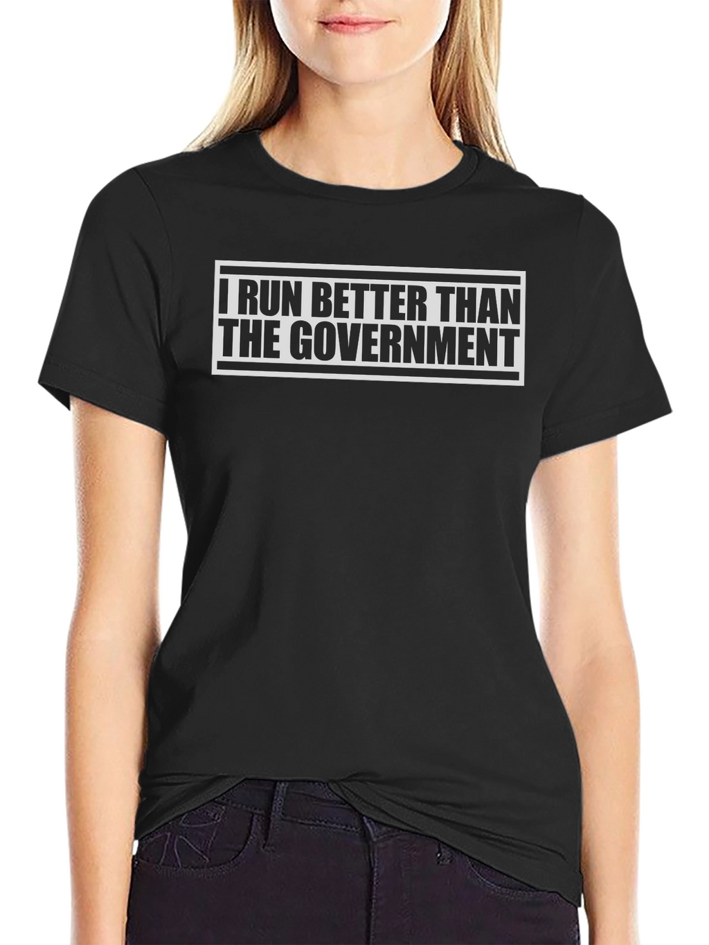 I Run Better Than The Government Graphic T-Shirt