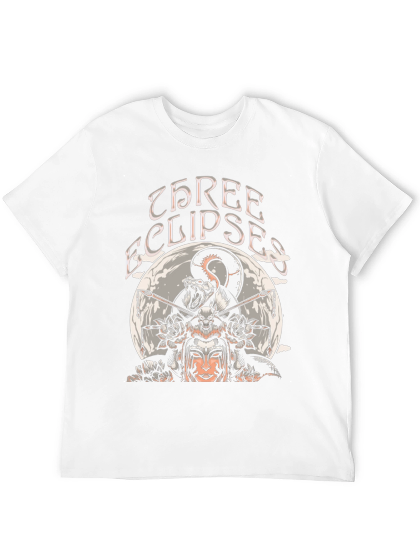 Three Eclipses Graphic Tee - Black Unisex T-Shirt