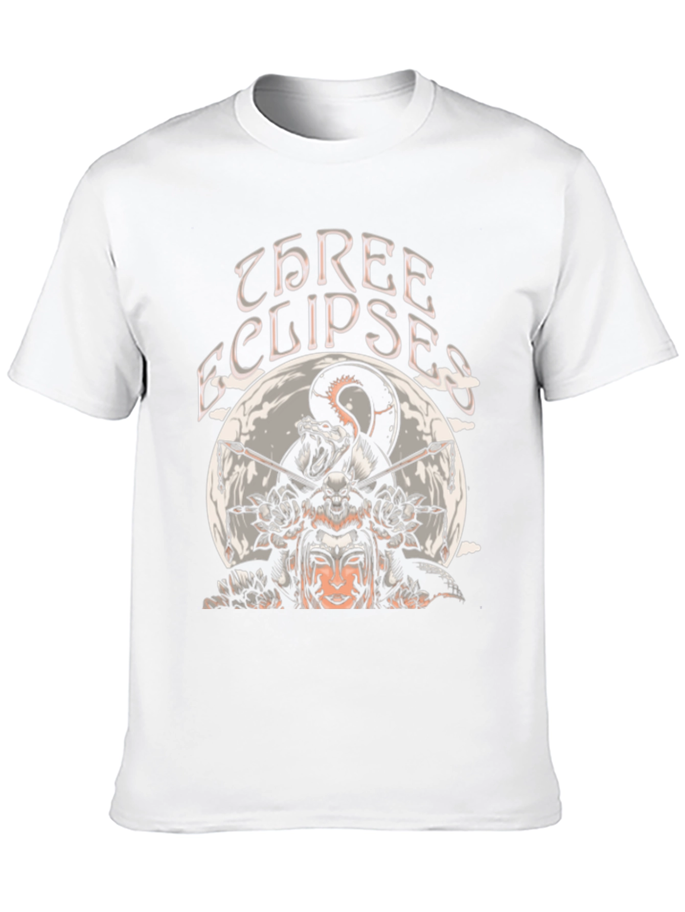 Three Eclipses Graphic Tee - Black Unisex T-Shirt