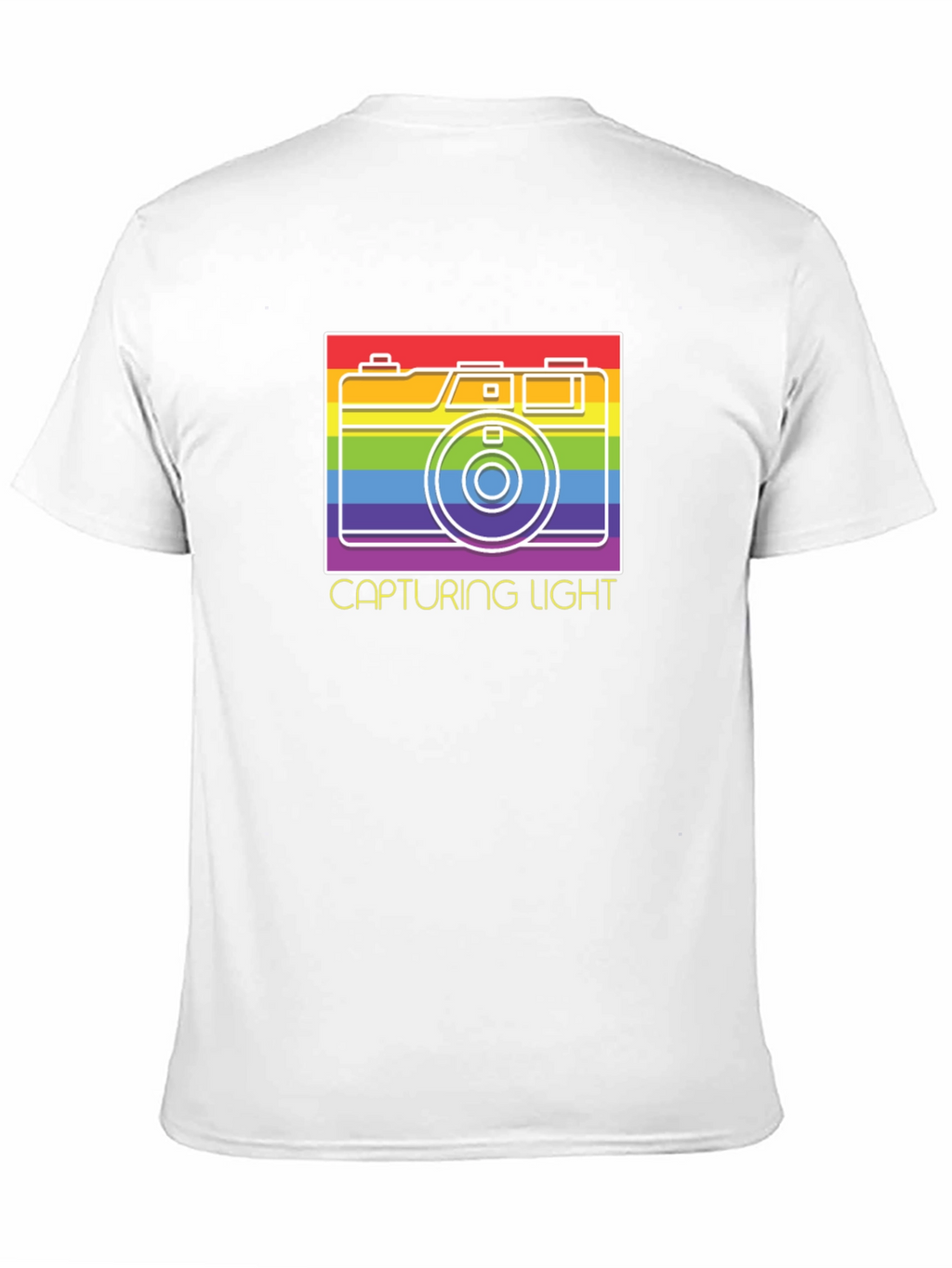 Capturing Light Rainbow Camera Graphic T-Shirt