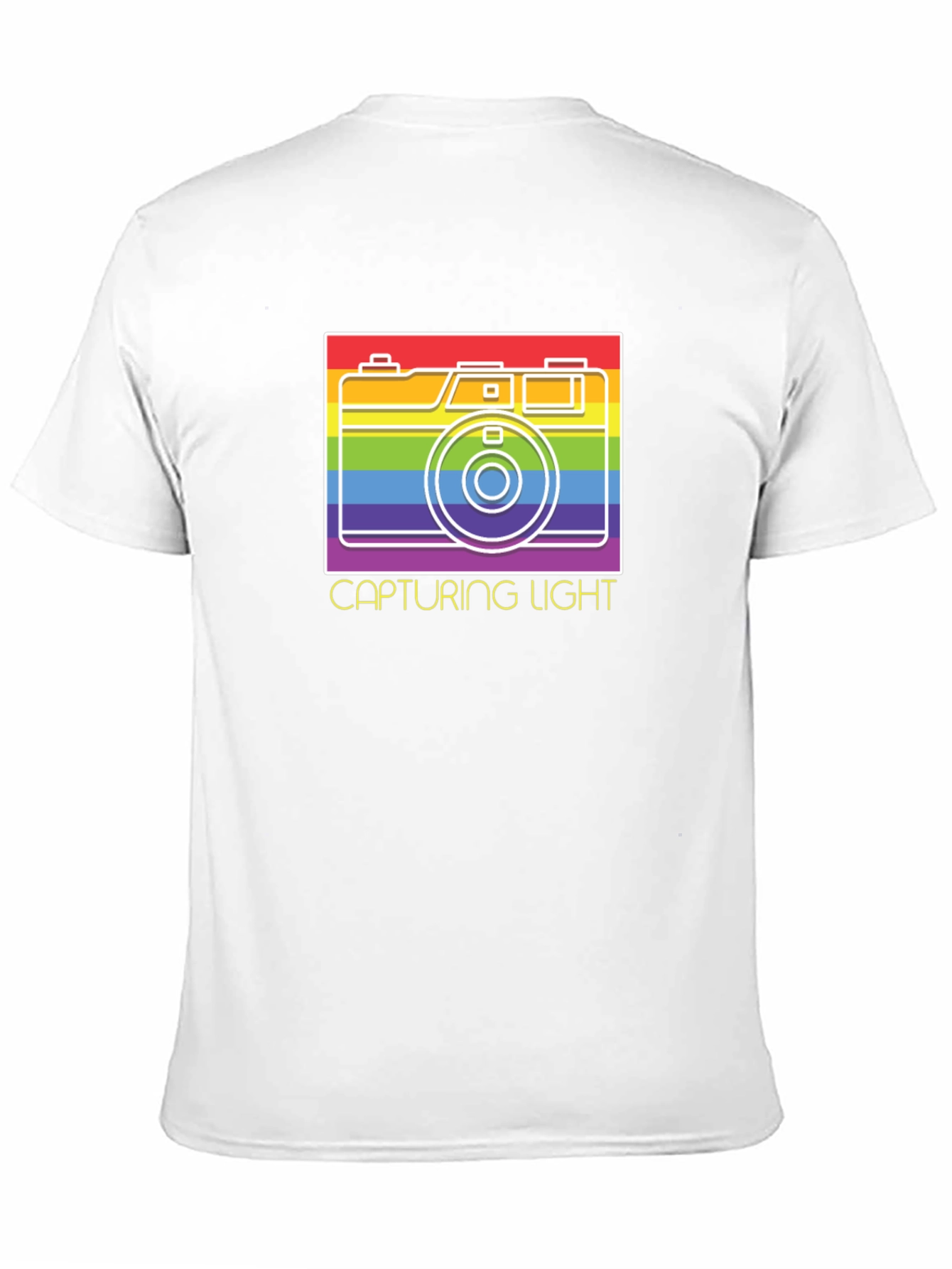 Capturing Light Rainbow Camera Graphic T-Shirt